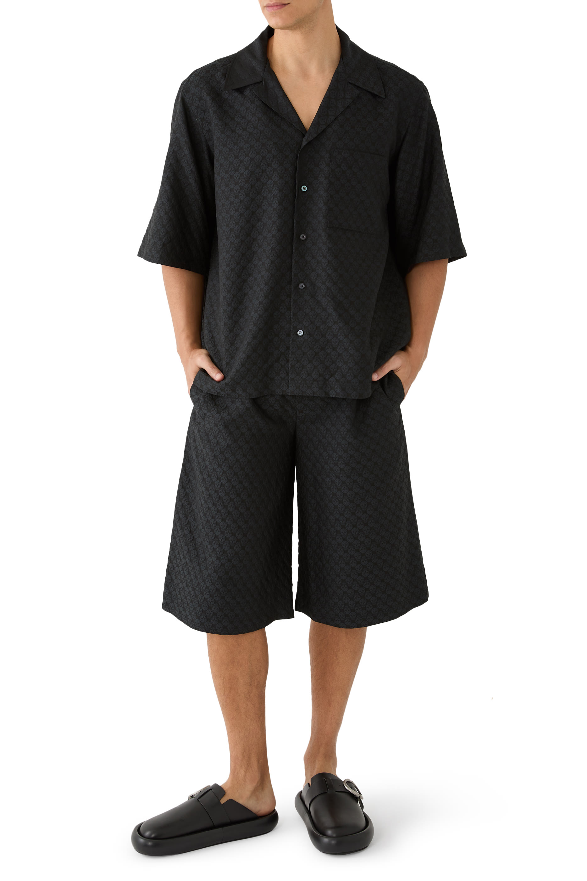 Skull Jacquard Shorts