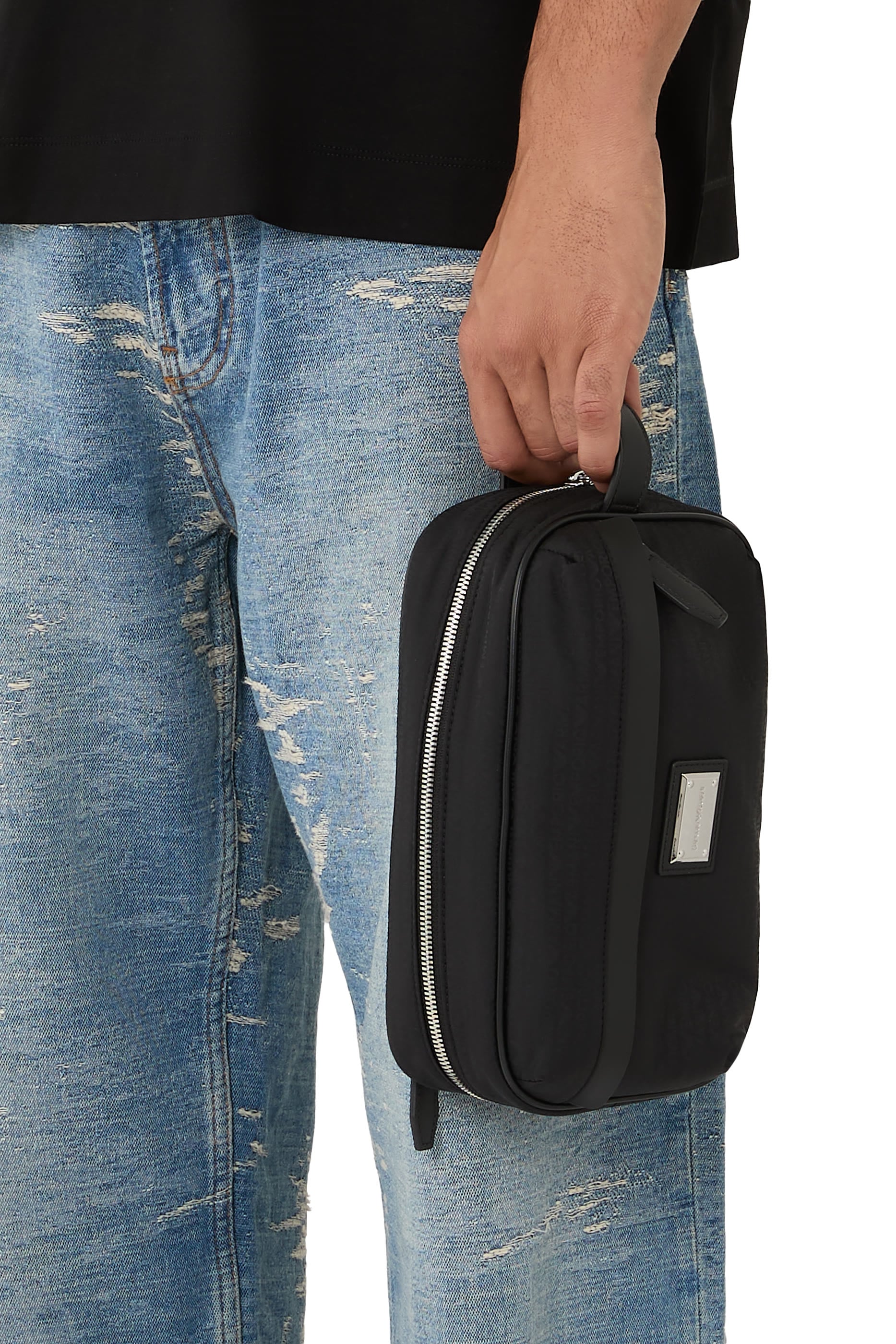 Logo Plaque Toiletry Bag