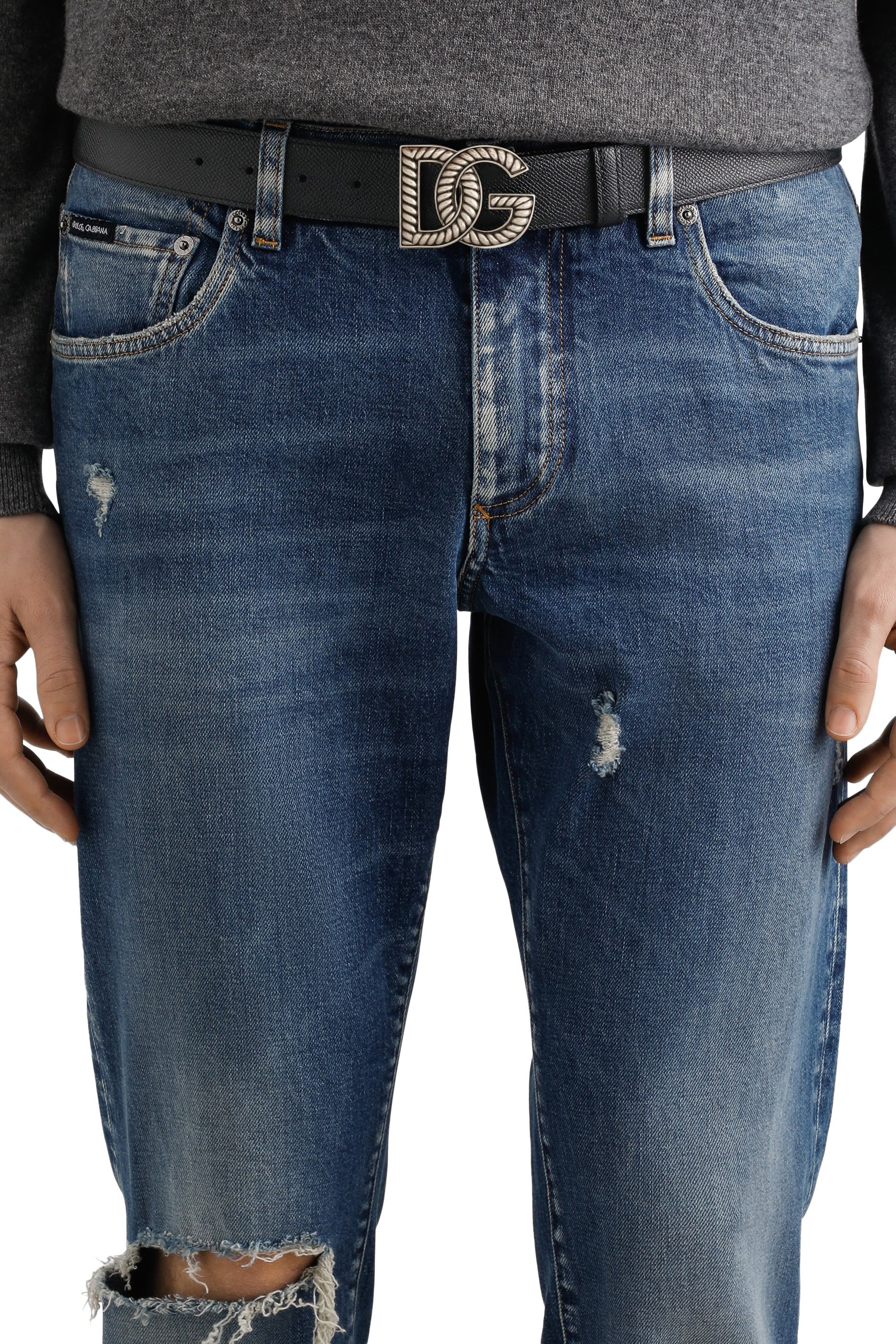 DG Logo Alpine Calfskin Belt