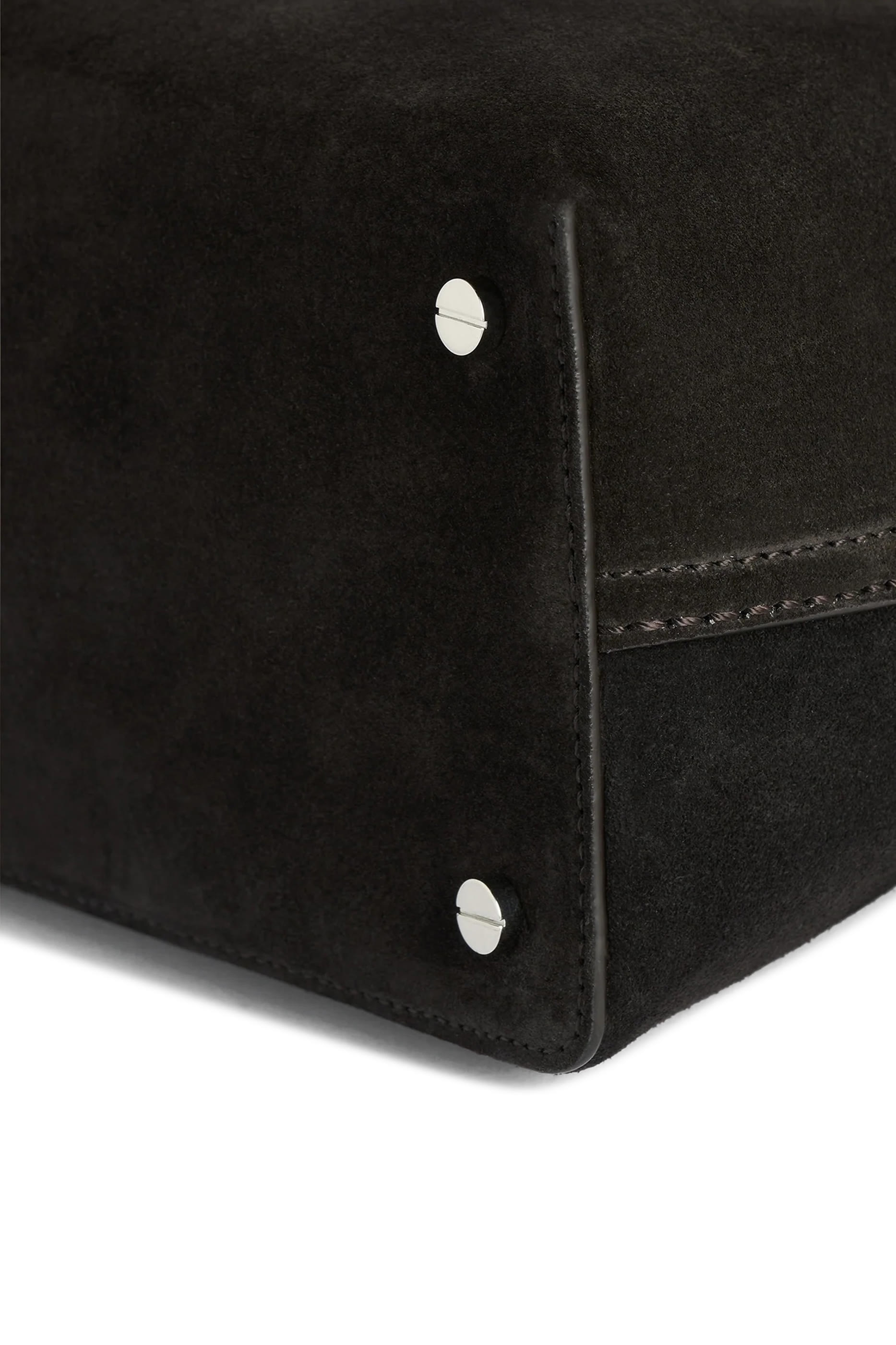 T-Lock Suede Top Handle Bag