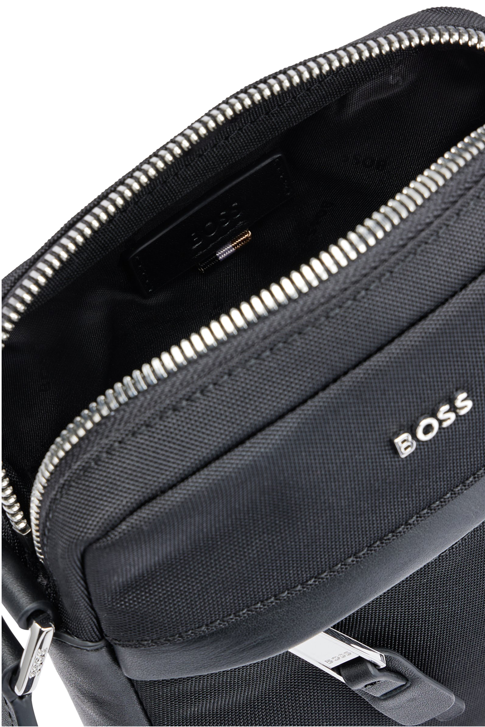 Zipped Reporter Bag With Logo Lettering