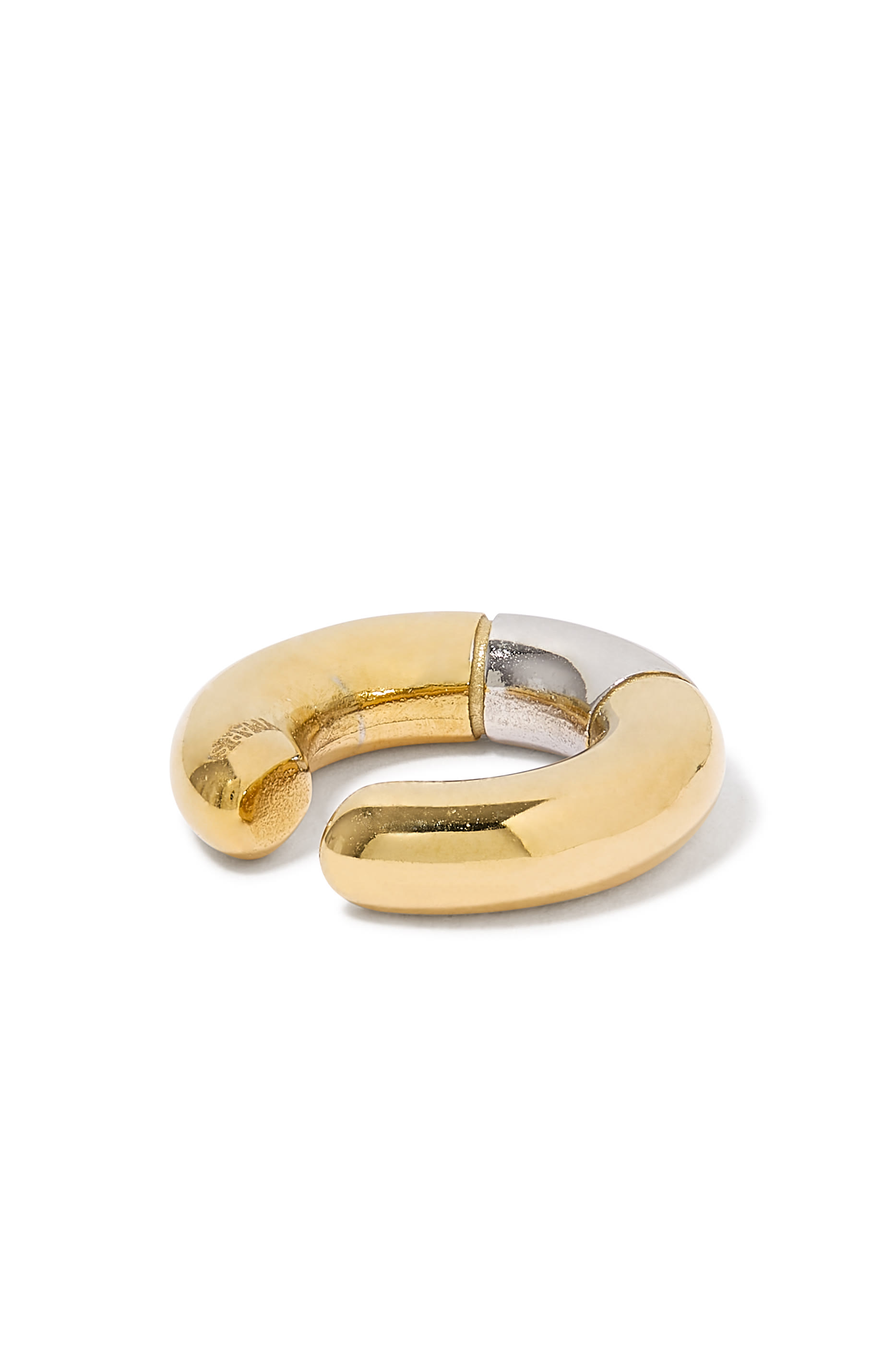 Bowie BI Two-tone Round Single Ear Cuff