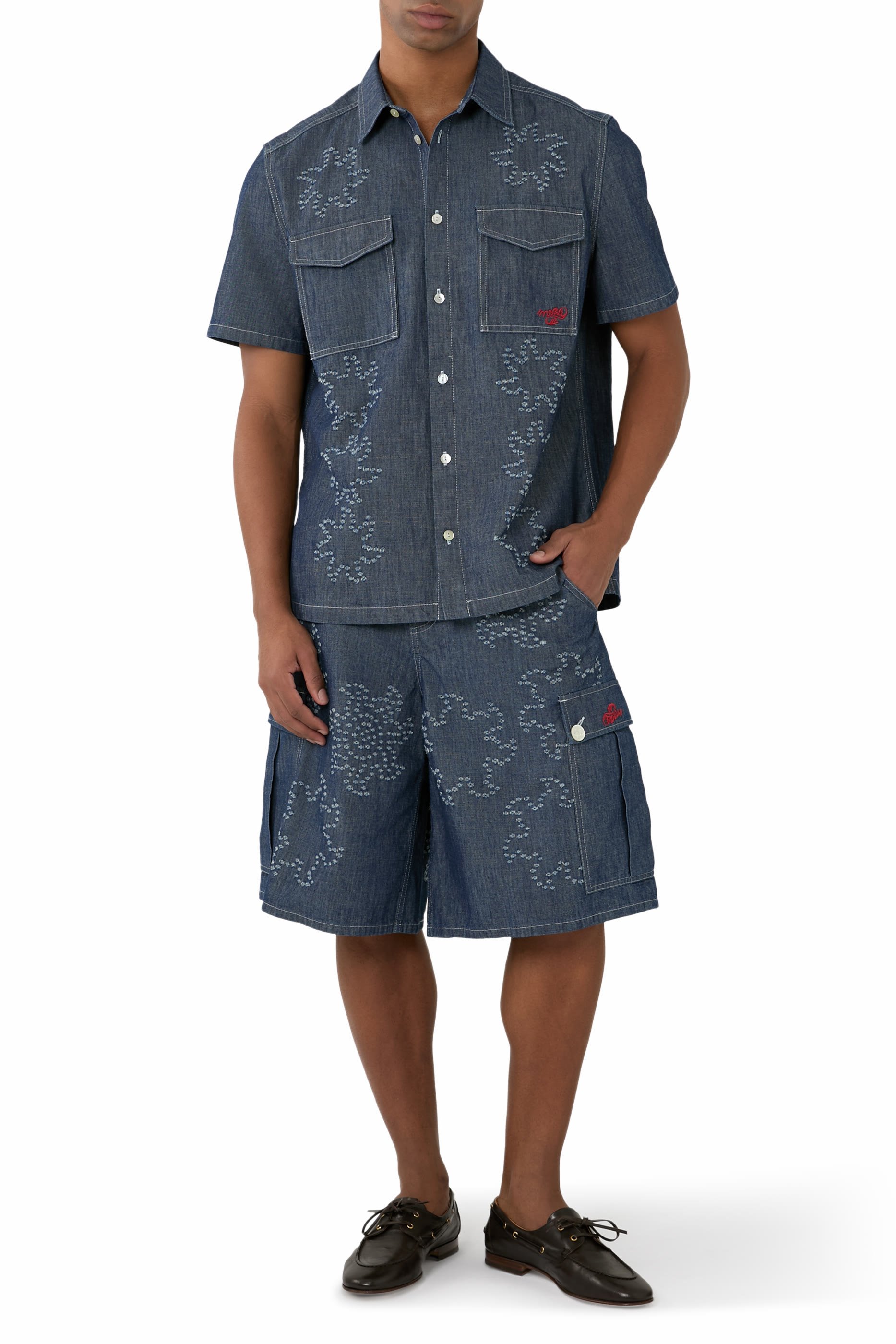 Logo Embroidered Shorts