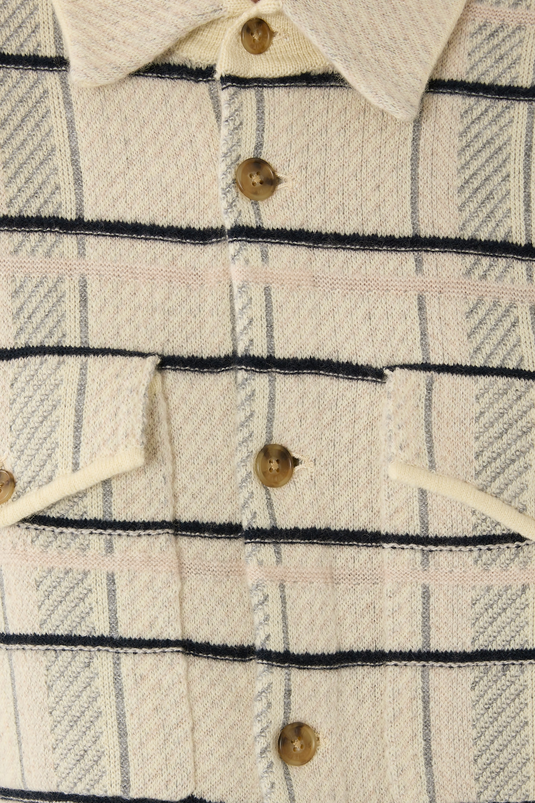 Checked Cashmere Overshirt