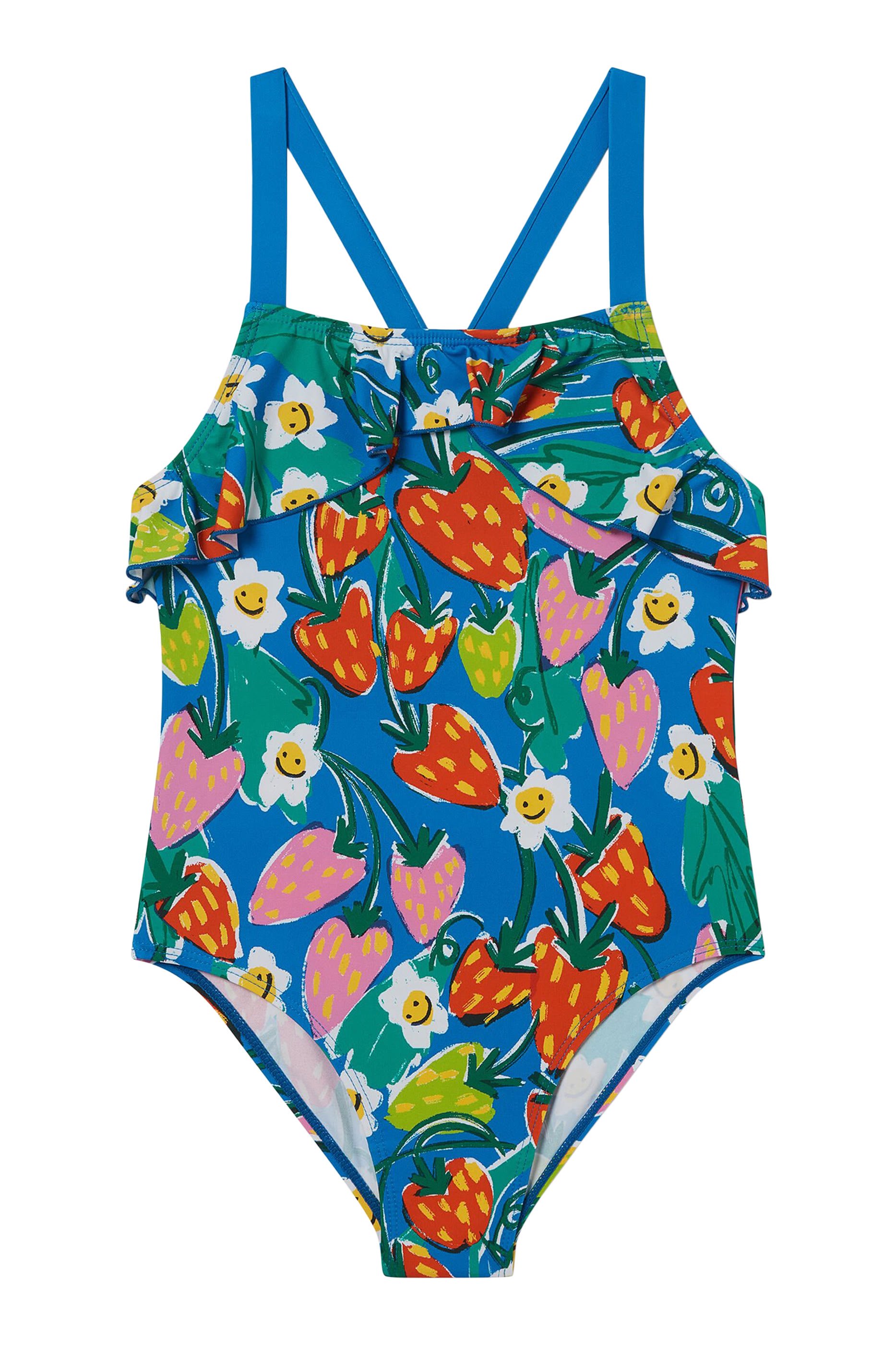 Kids Strawberry Print Swimsuit