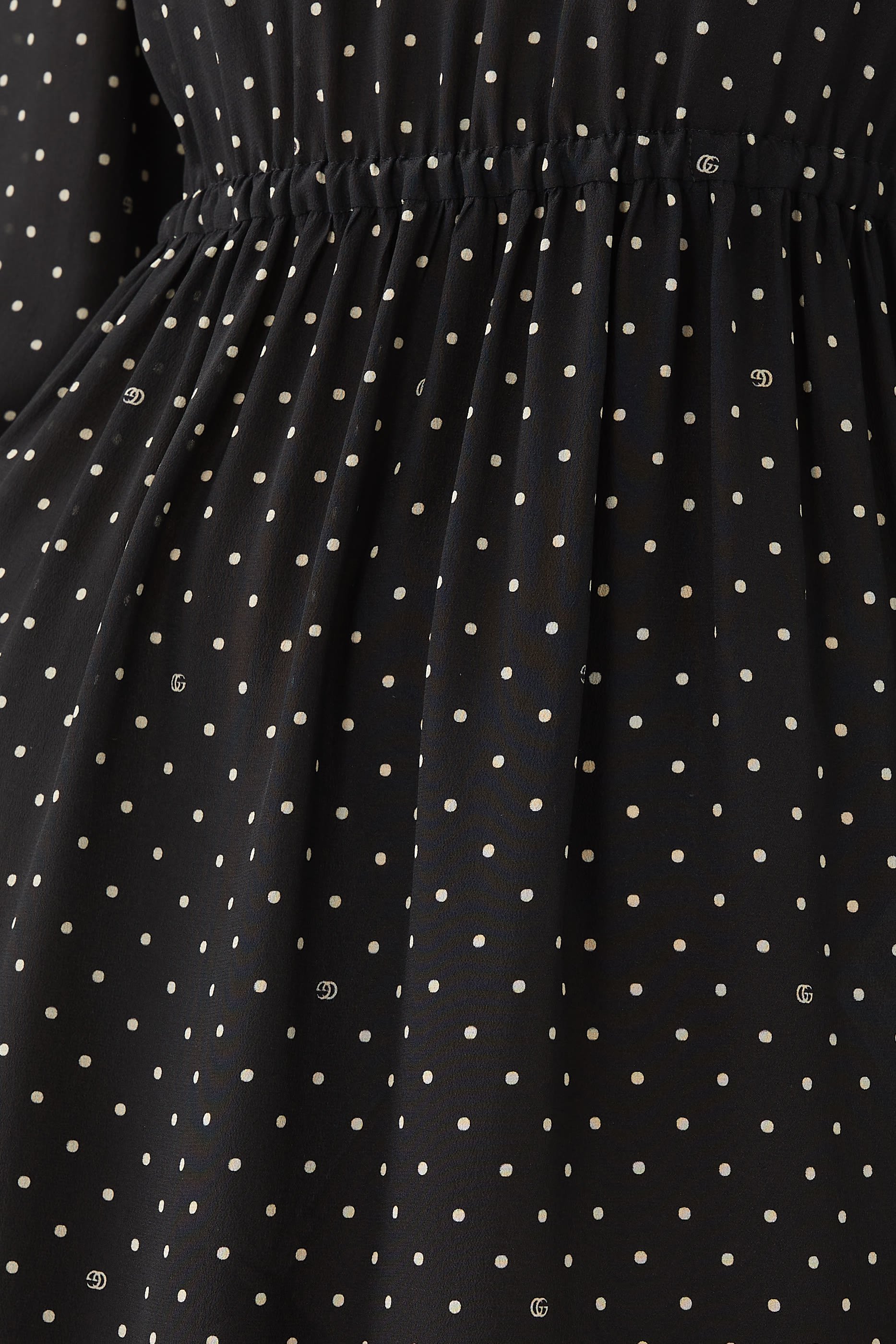 GG Polka Dot Silk Dress