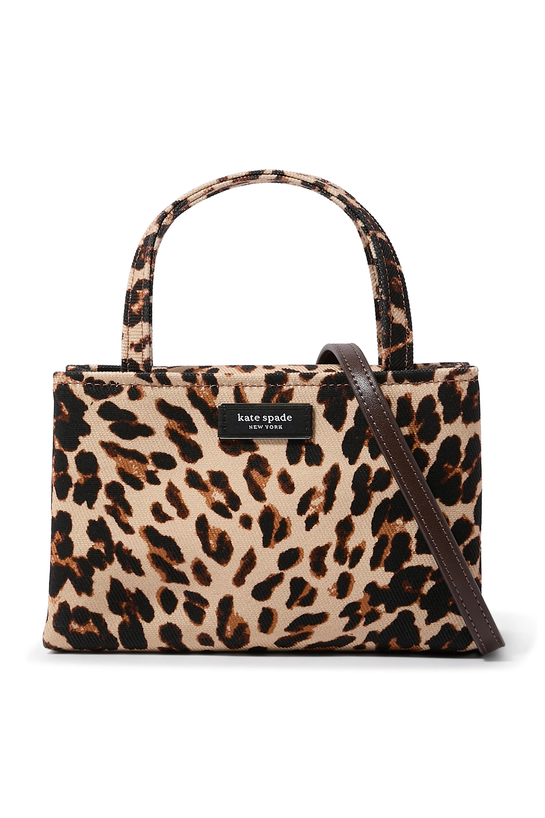 Sam Icon Leopard Mini Tote Bag