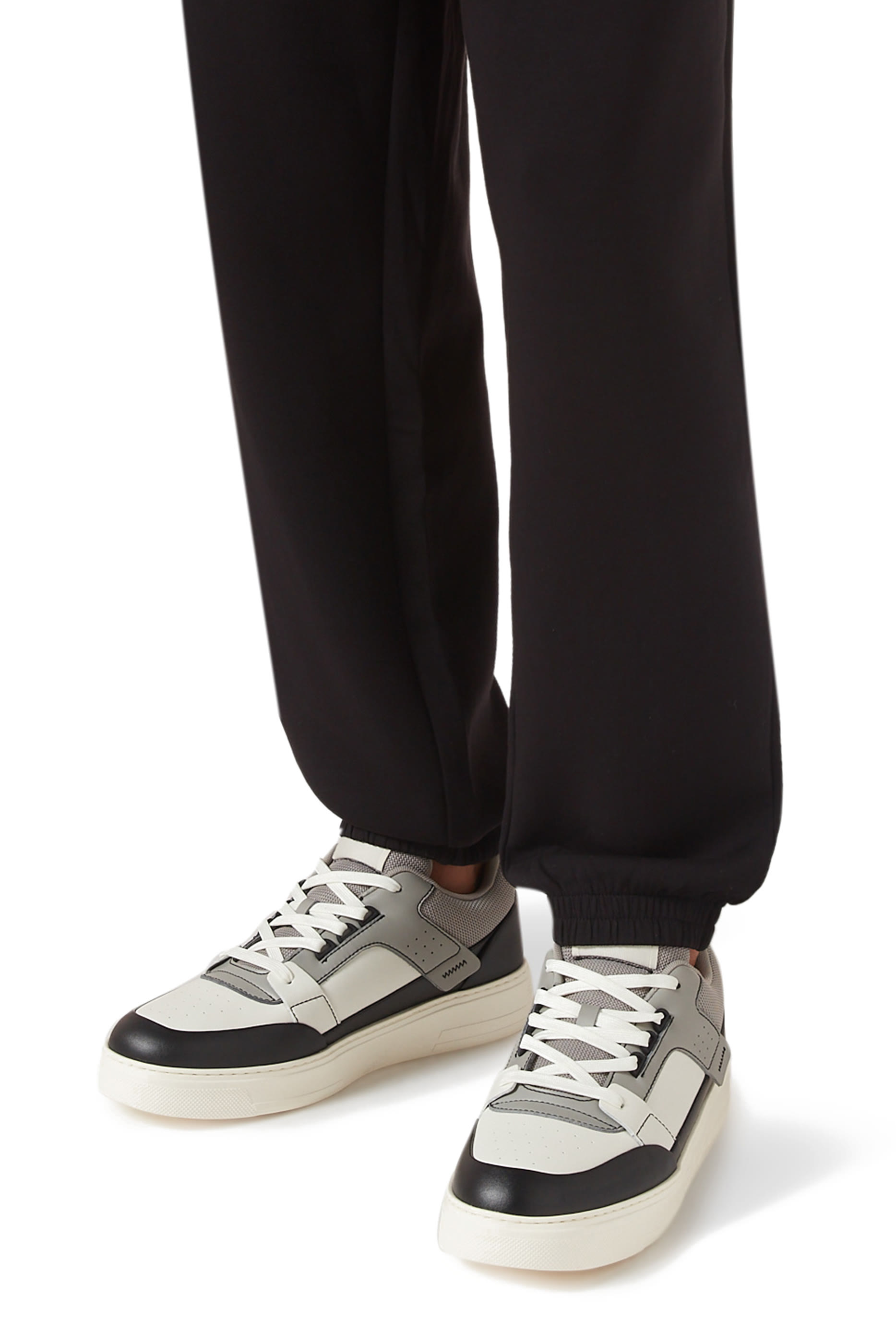 Logo Leather Sneakers