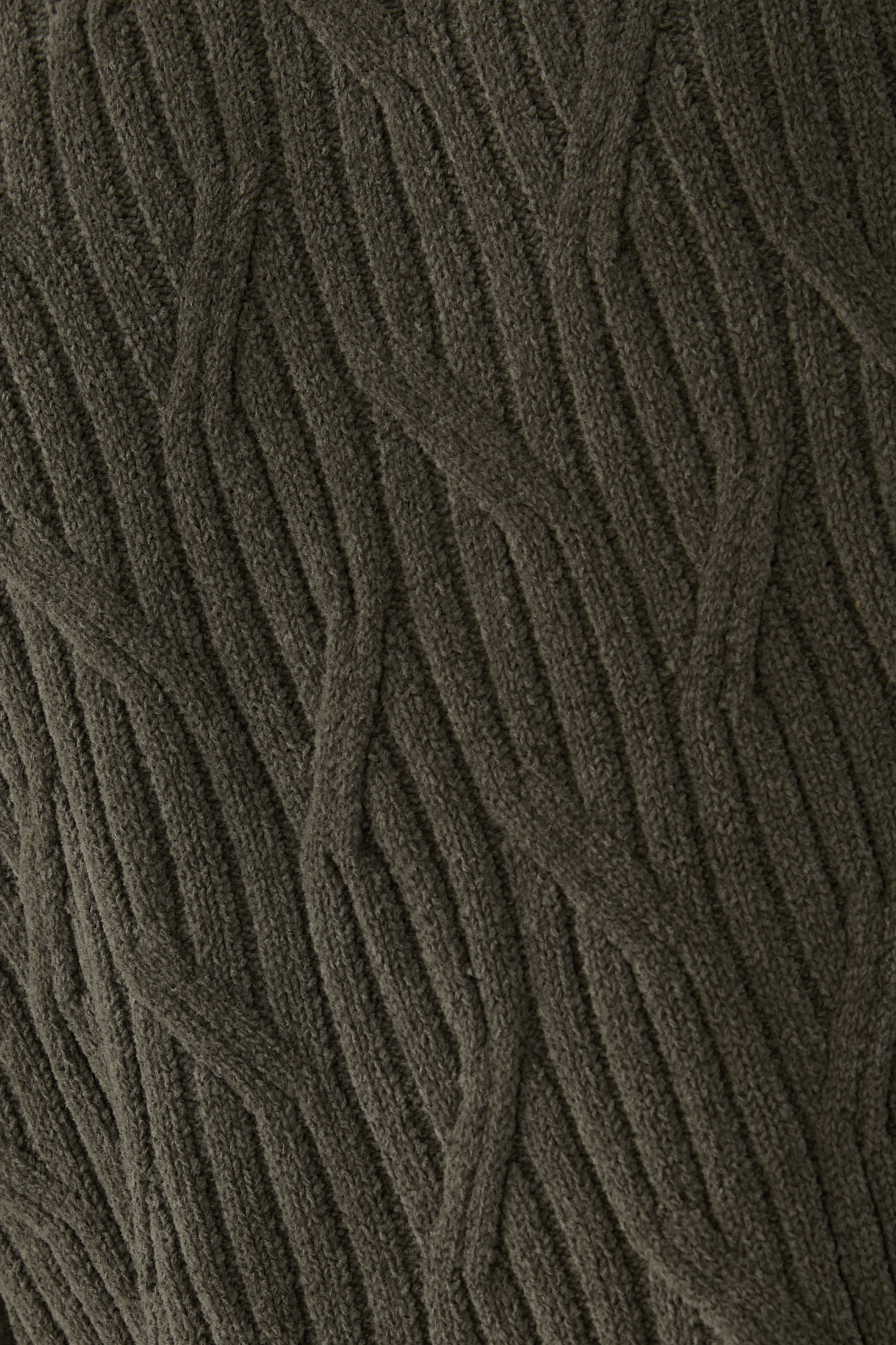 Cable-Knit Hooded Jumper