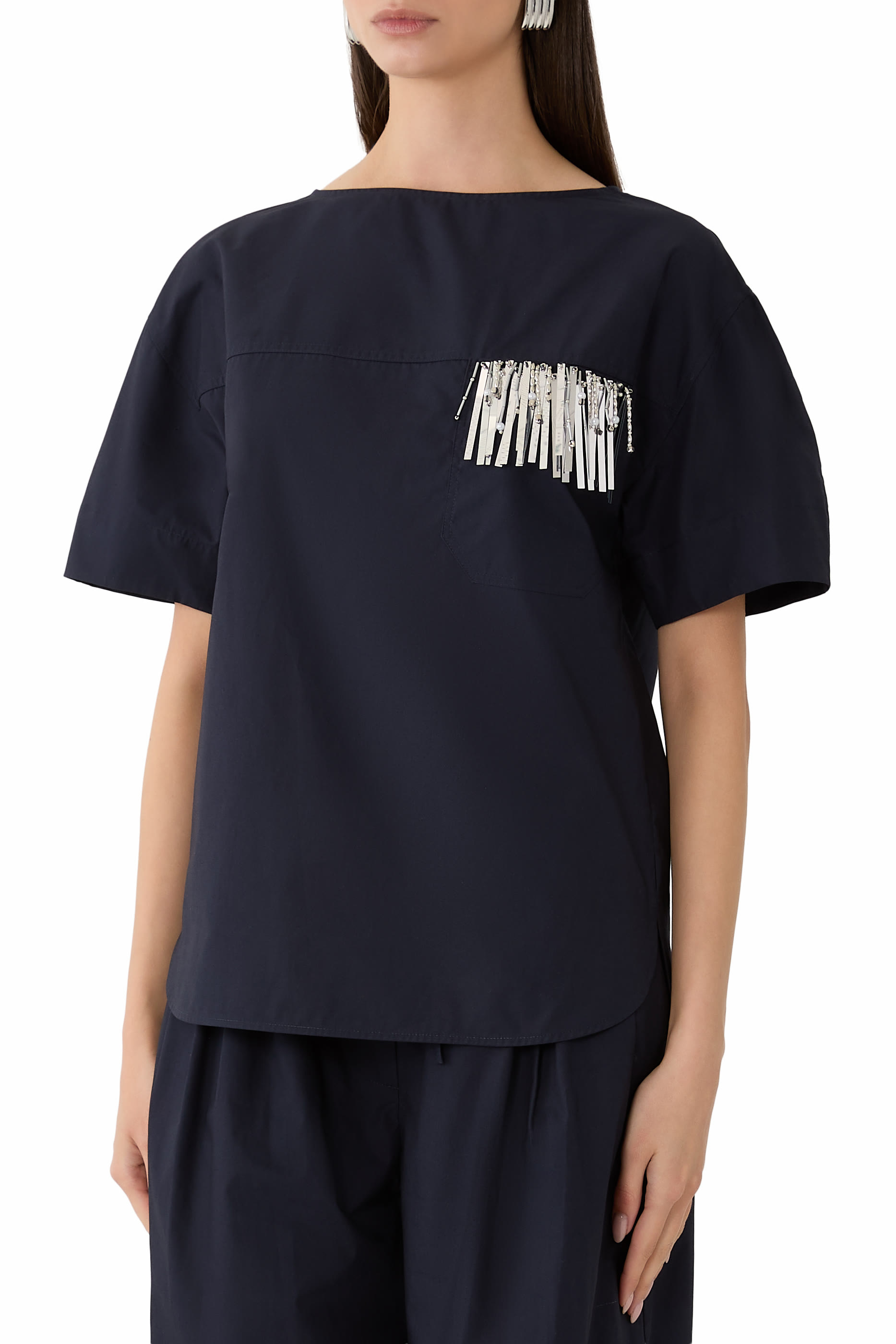 Structured Embellished Top