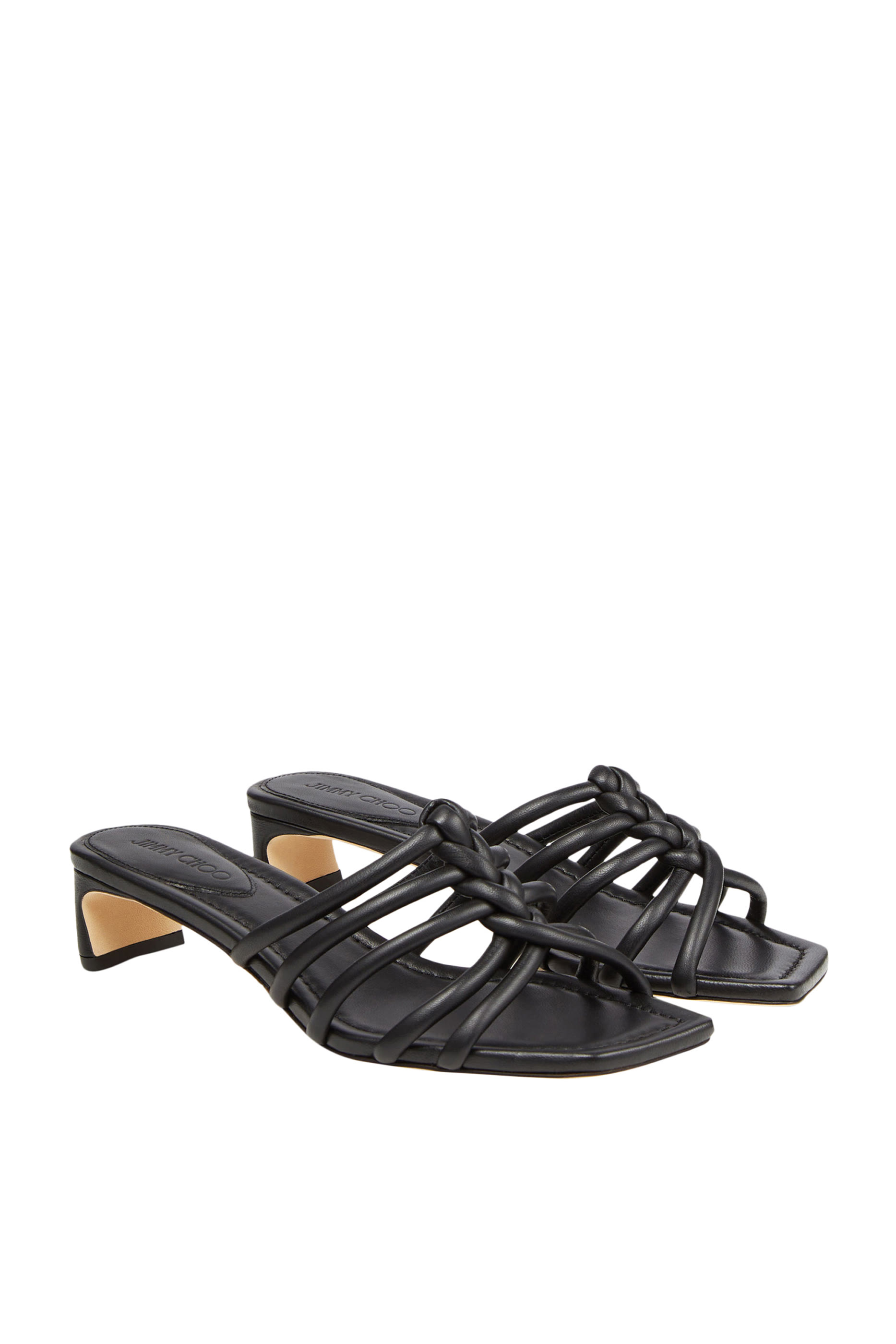 Carmel 35 Braided Leather Mules