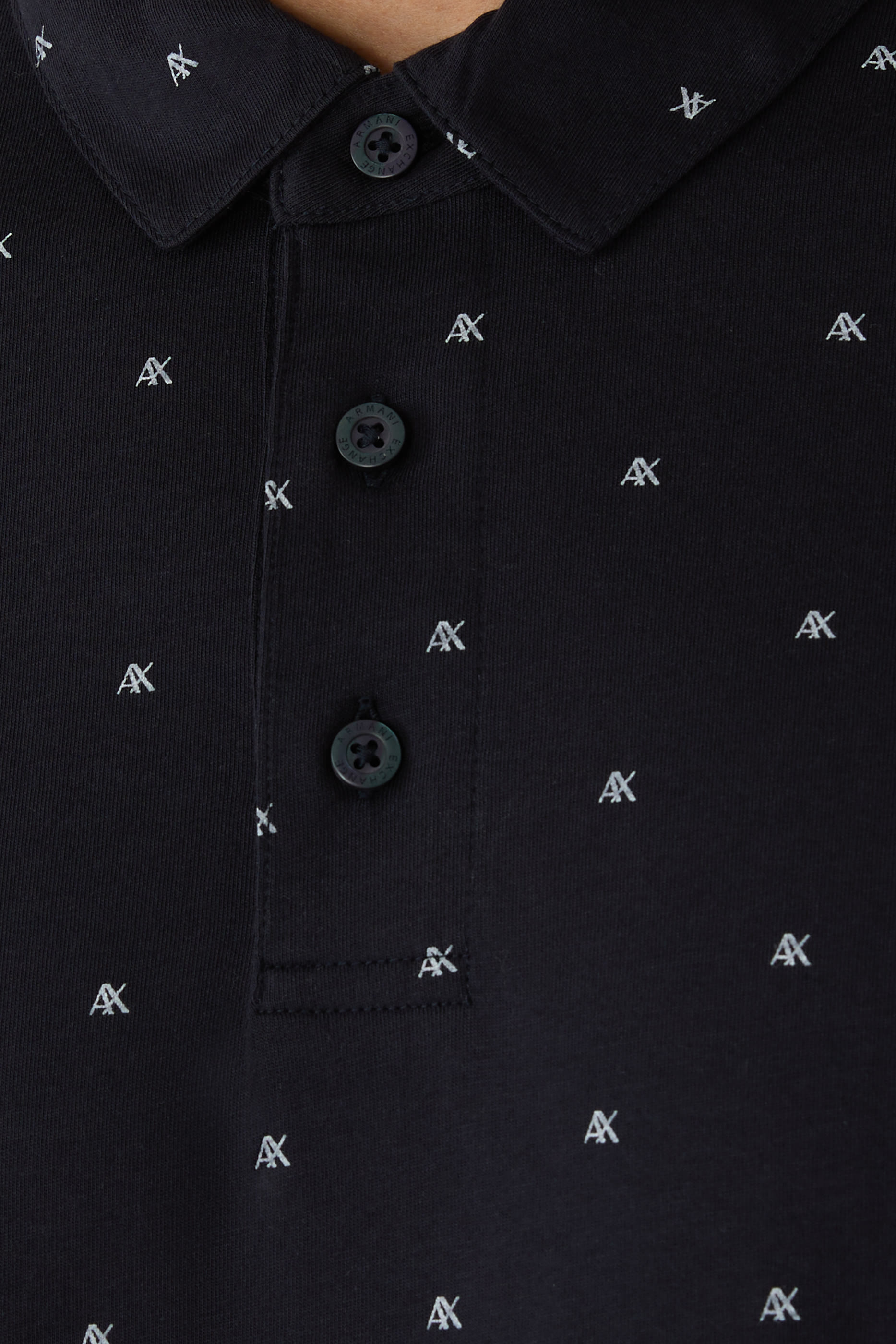 Logo Pattern Polo Shirt