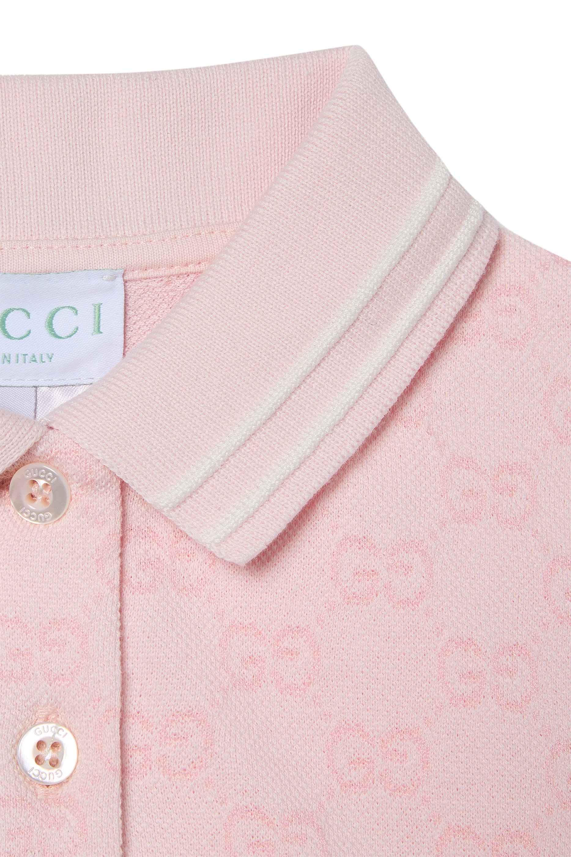 Kids Striped Polo Collar Dress
