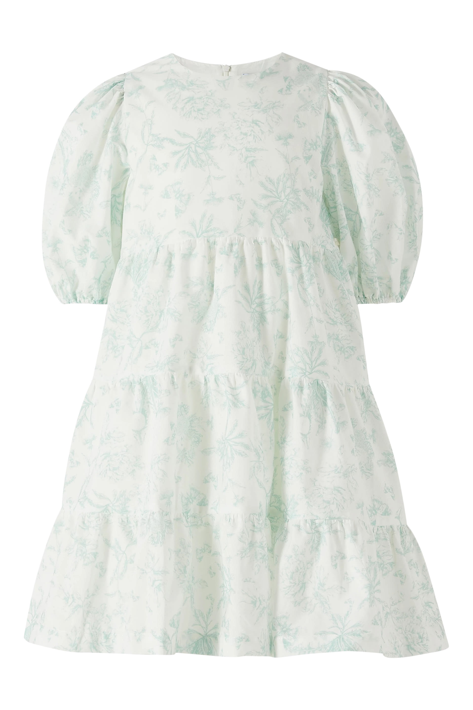 Kids Ruffle Floral Cotton Dress
