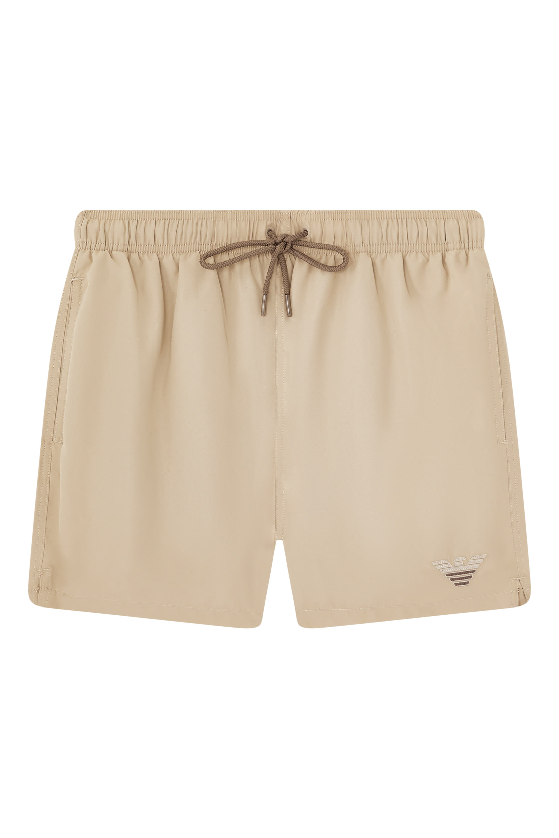 Two-Tone Eagle Embroidery Swim Shorts