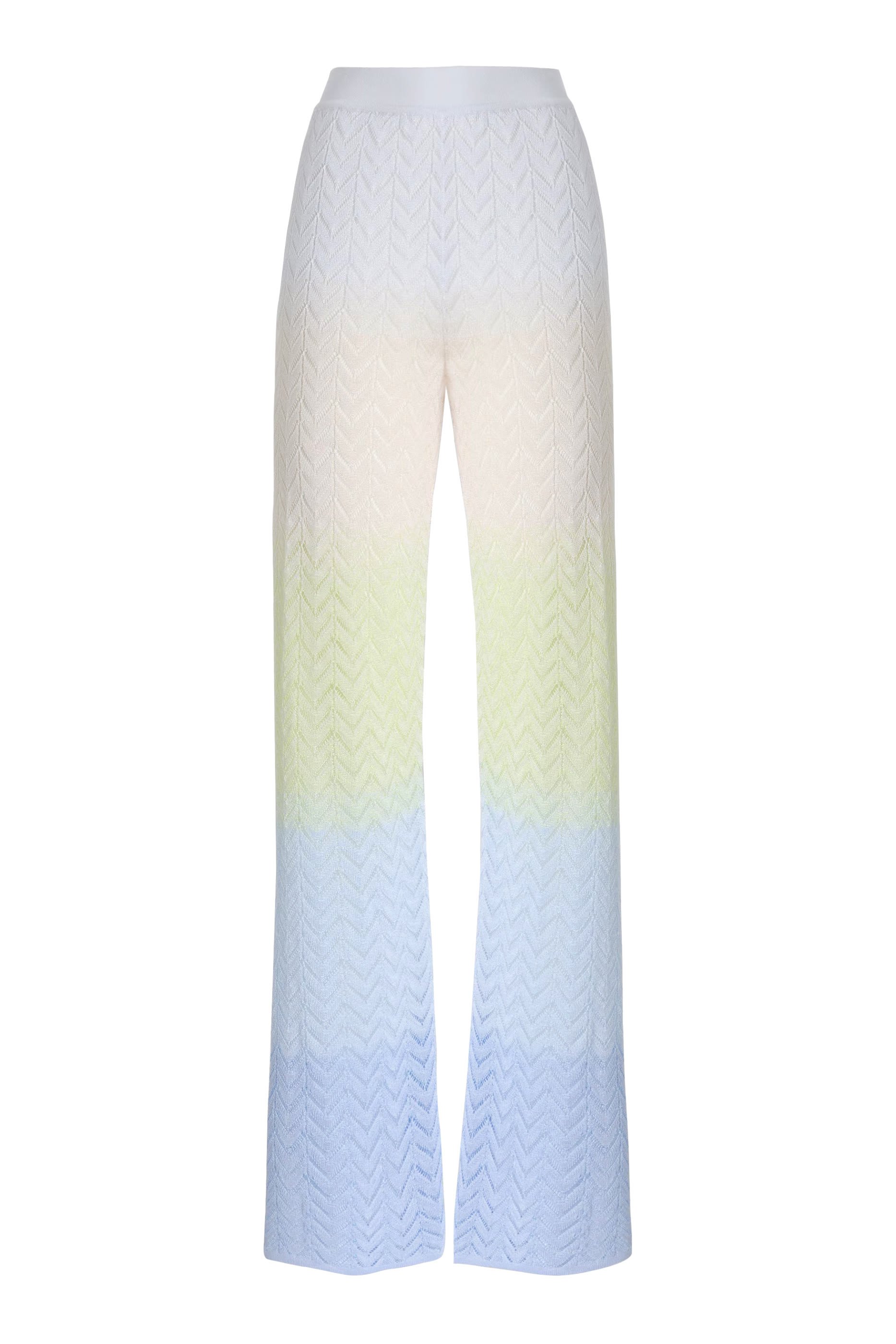 Chevron Lace Degrade' Wide Leg Pants