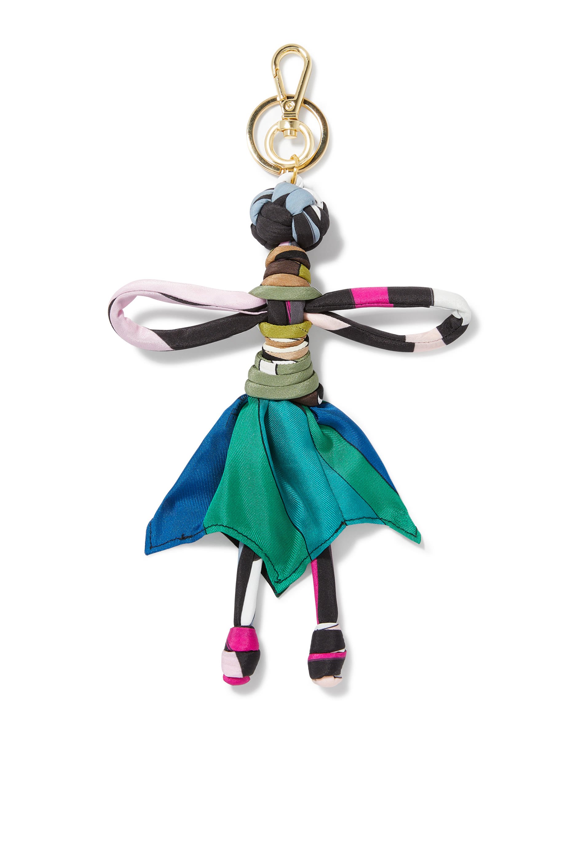 Iride Print Silk Keychain