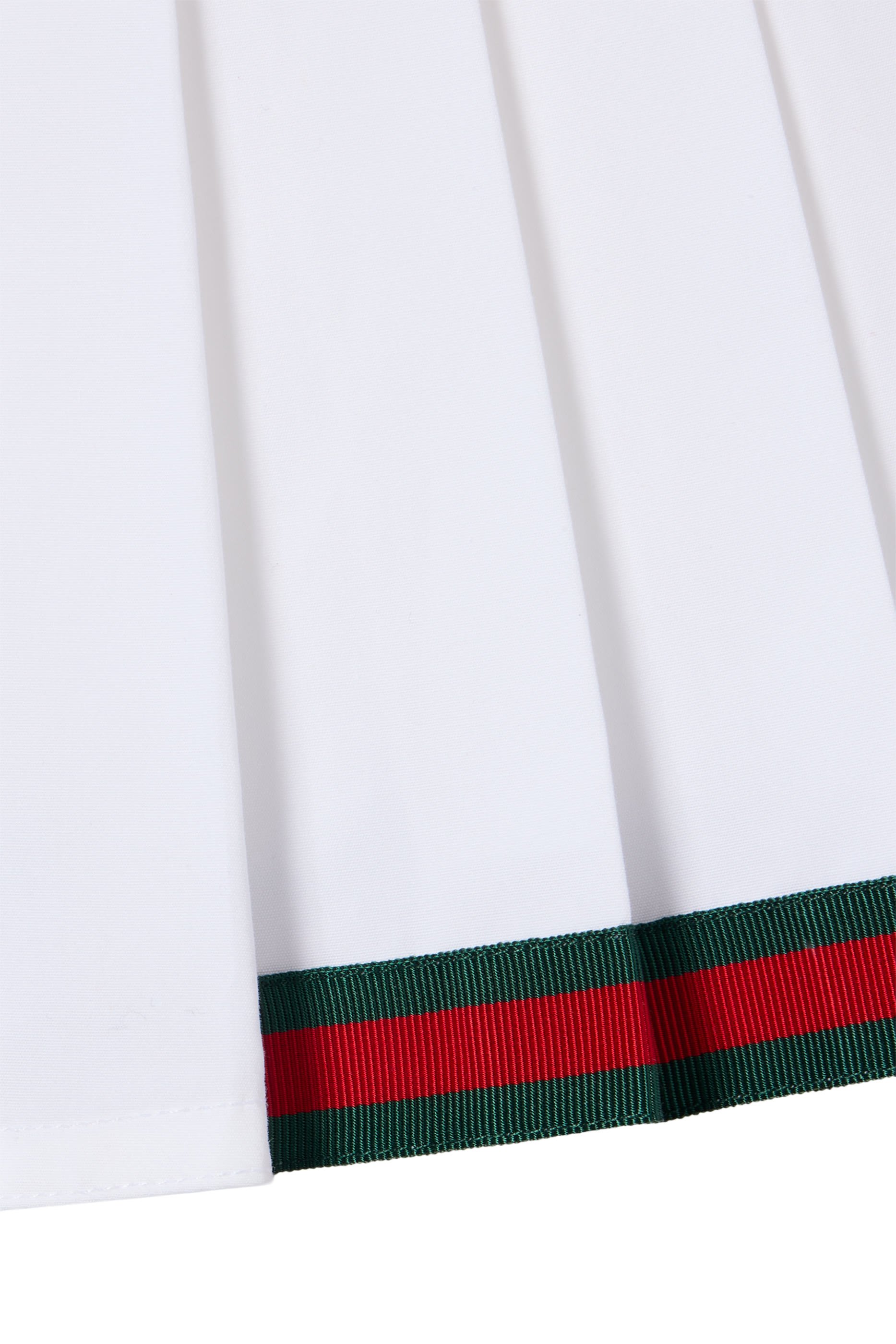 Web-Detail Pleated Skirt