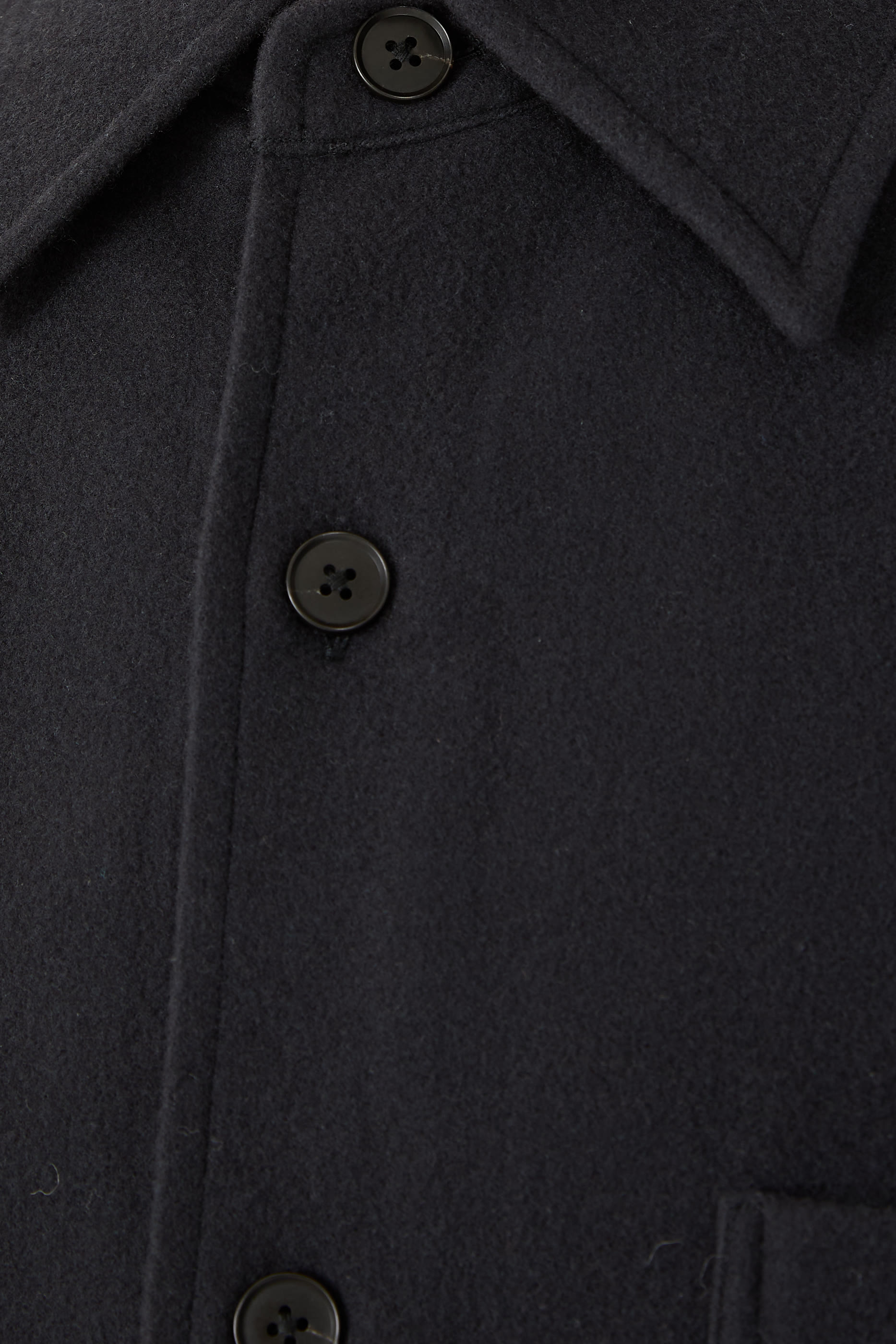 Brushed Super Fine Wool Flannel Shirt