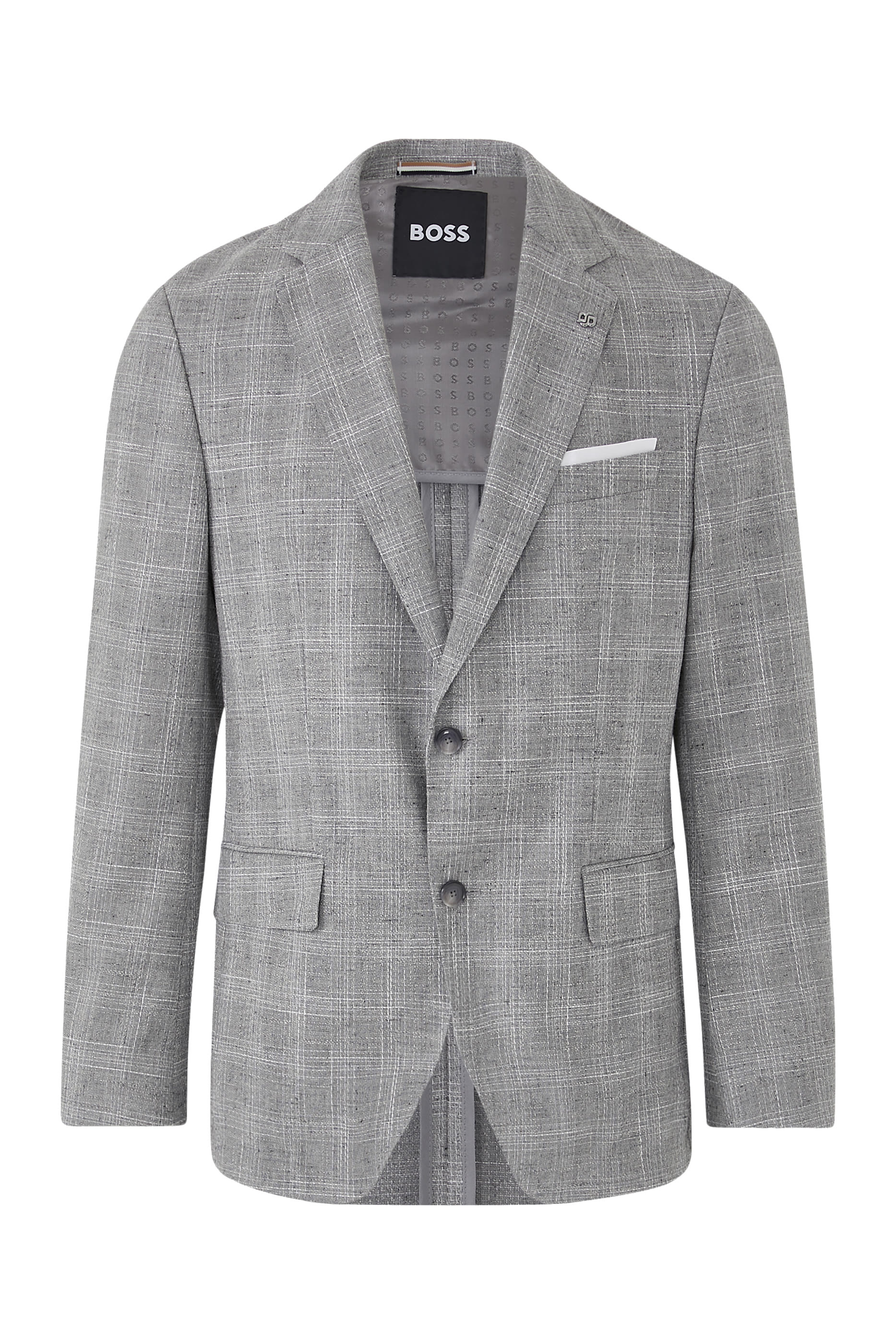 Micro-Patterned Slim Fit Blazer