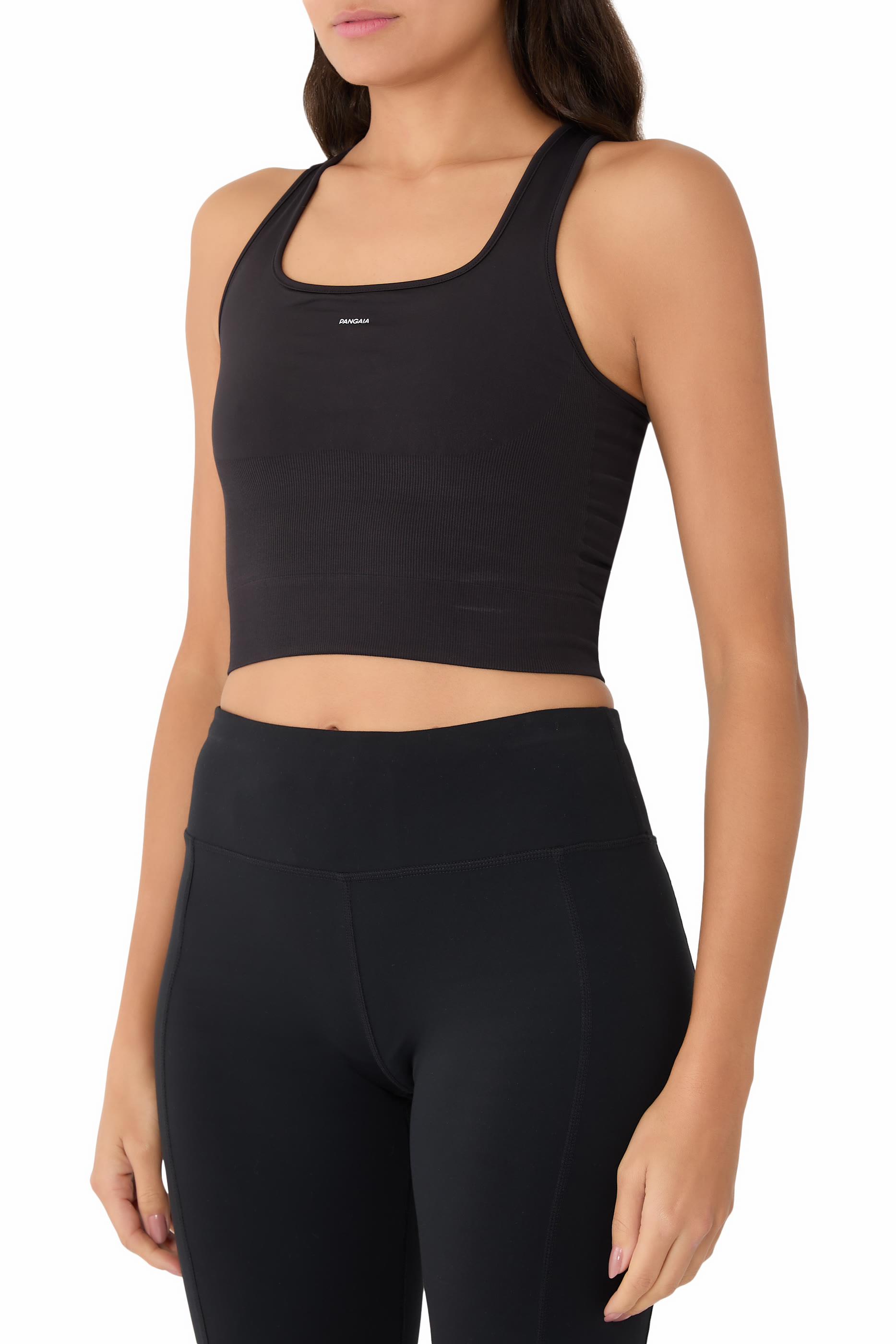 Plant-Stretch Compressive Ribbed Tank Top 