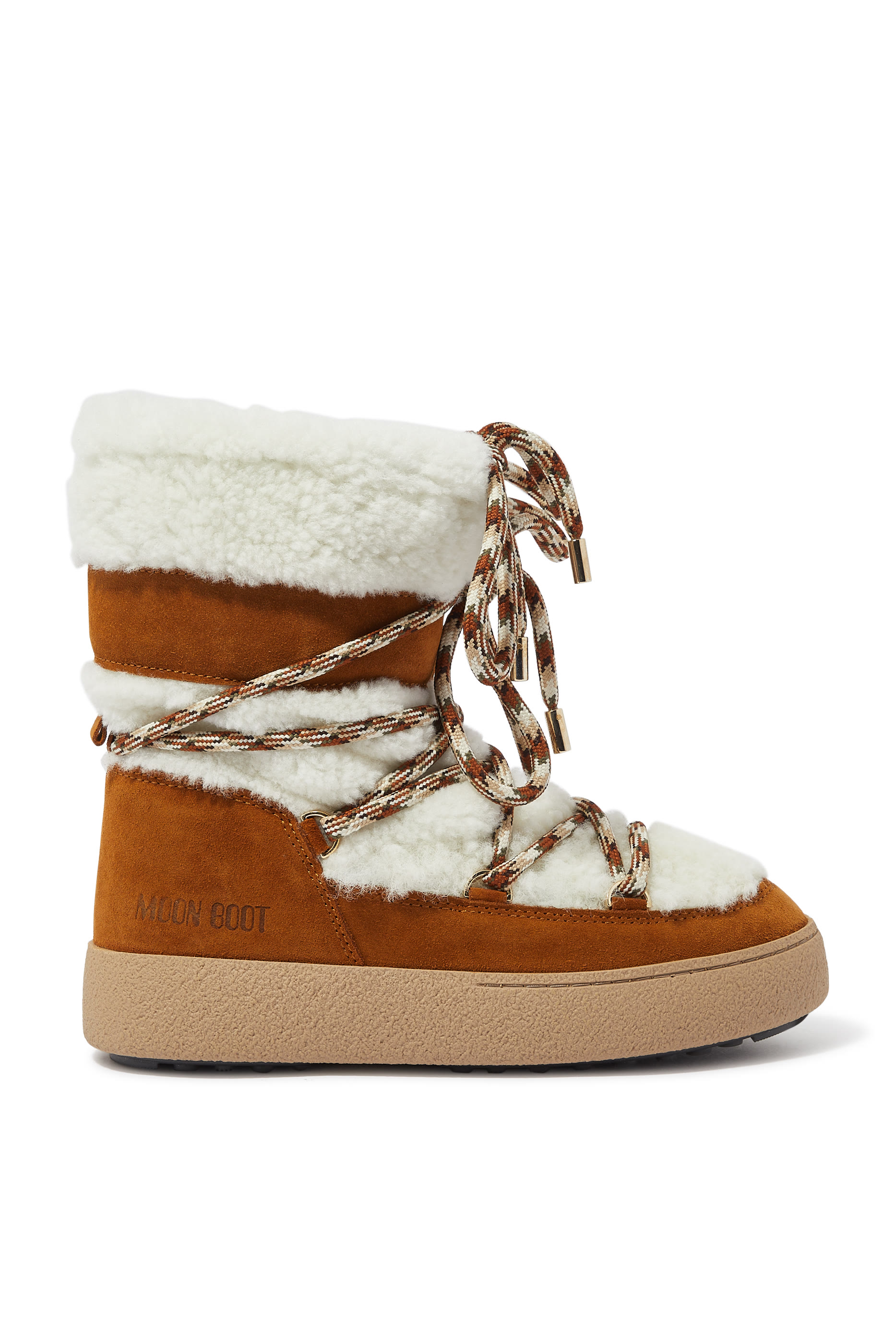 Ltrack Tube Shearling & Suede Boots