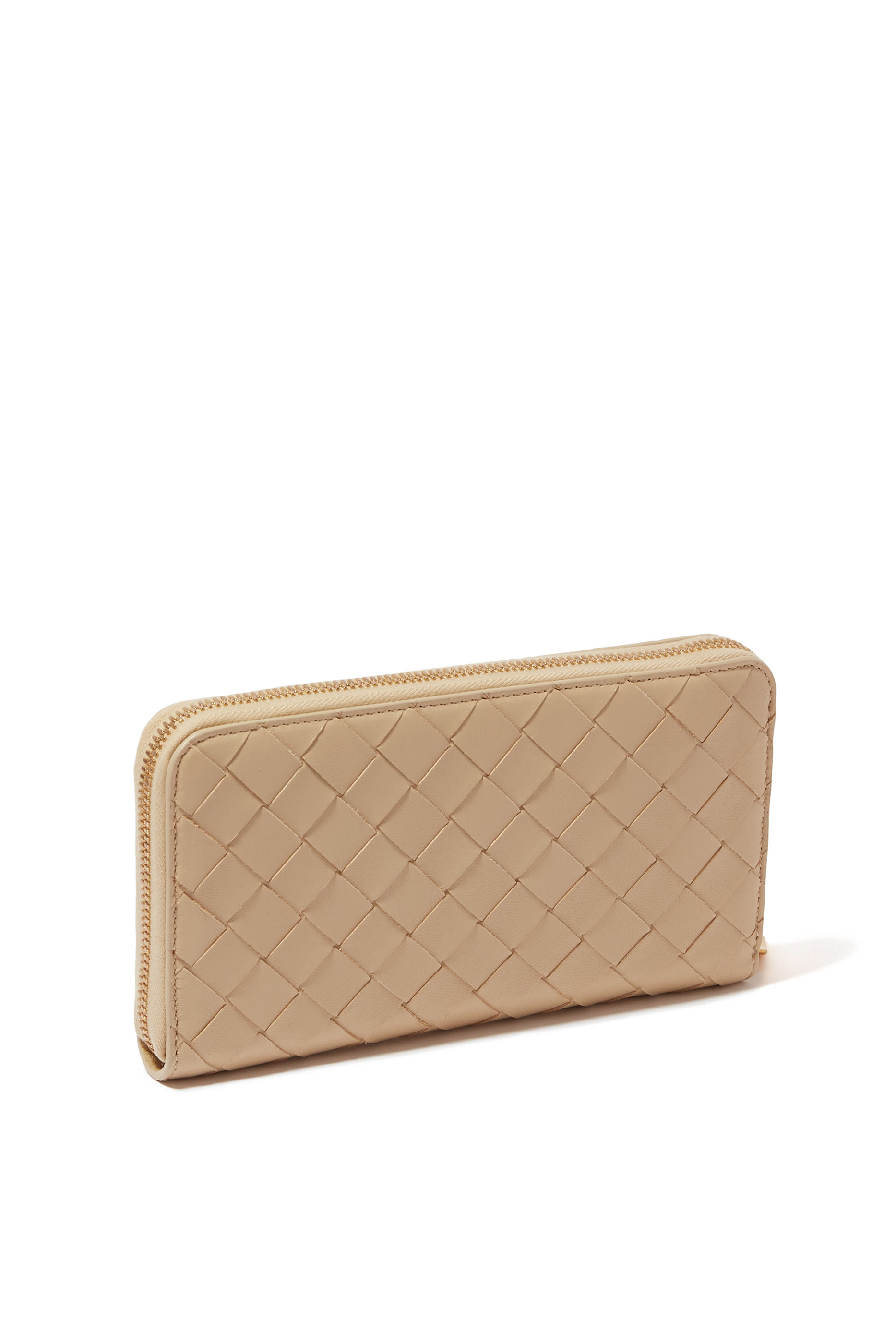 Intrecciato Zip-Around Wallet
