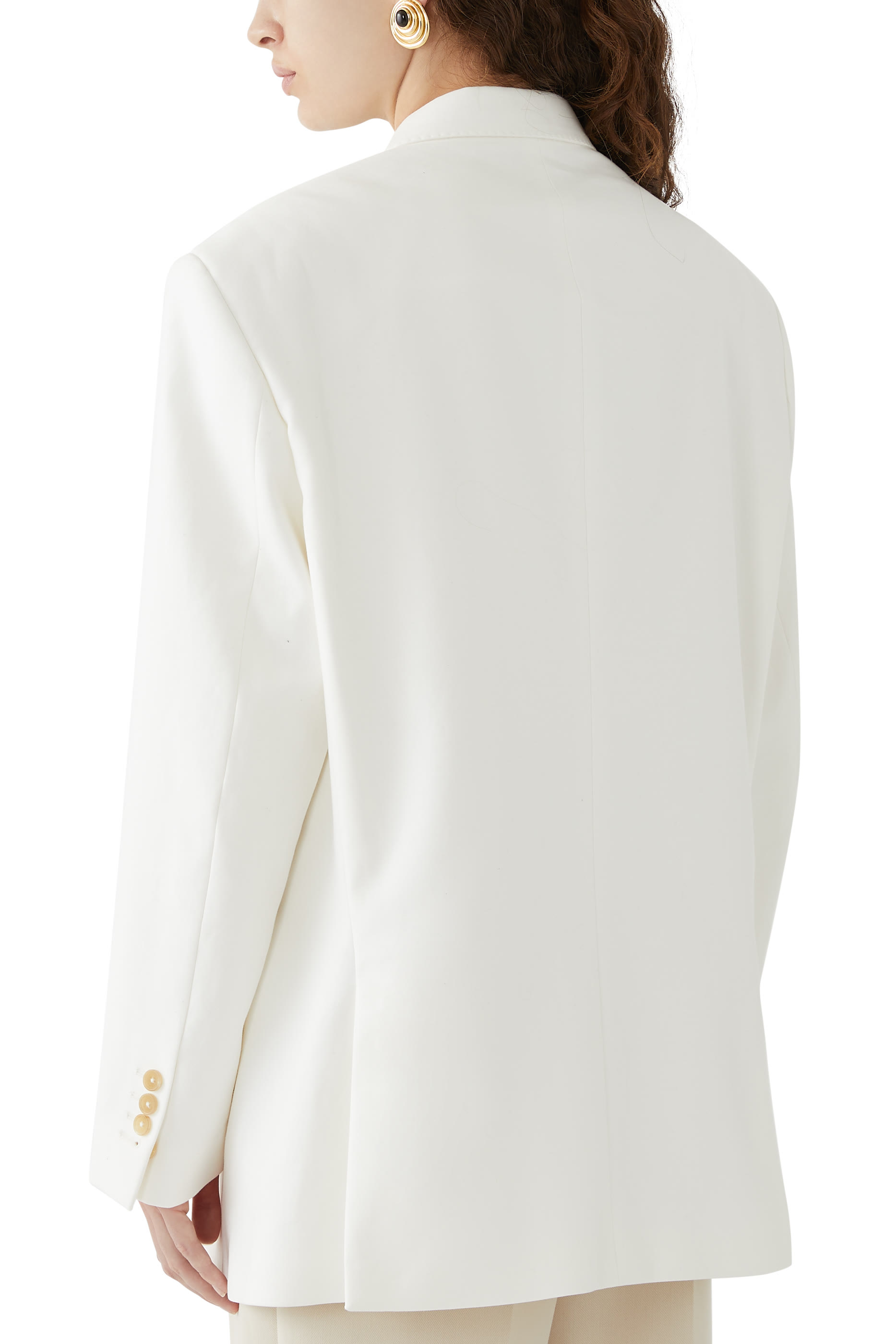  Hubby Single-Breasted Cotton Jacket