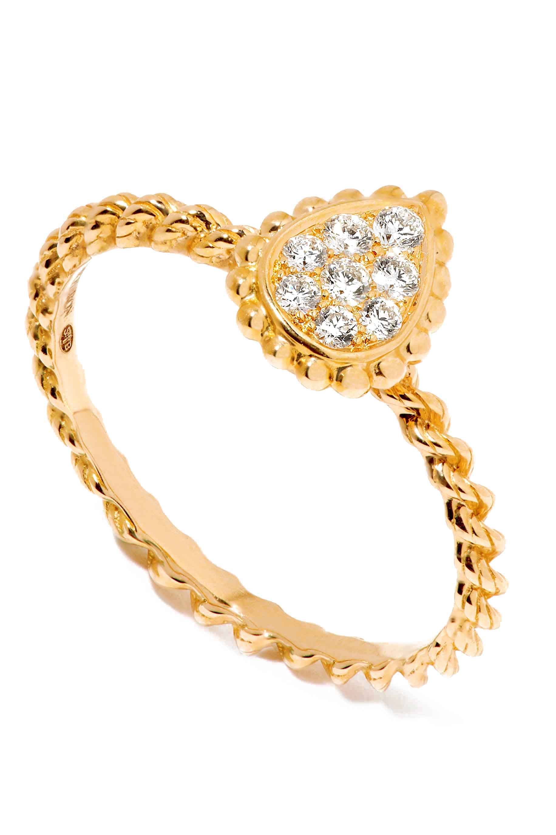 Quatre Classique Diamond Wedding Band, 18K Rose Gold & Diamonds