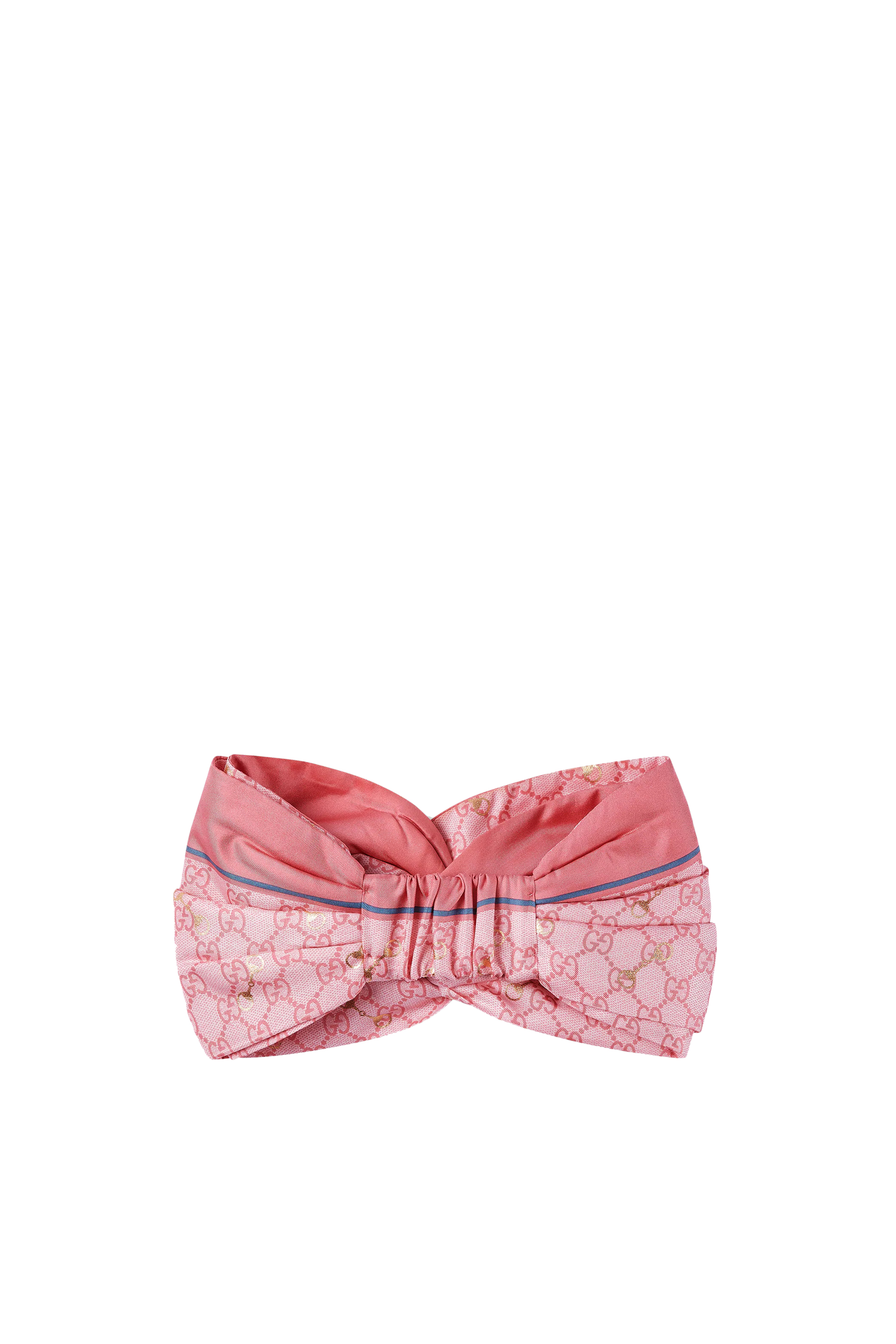 Monogram Silk Headband with Knot