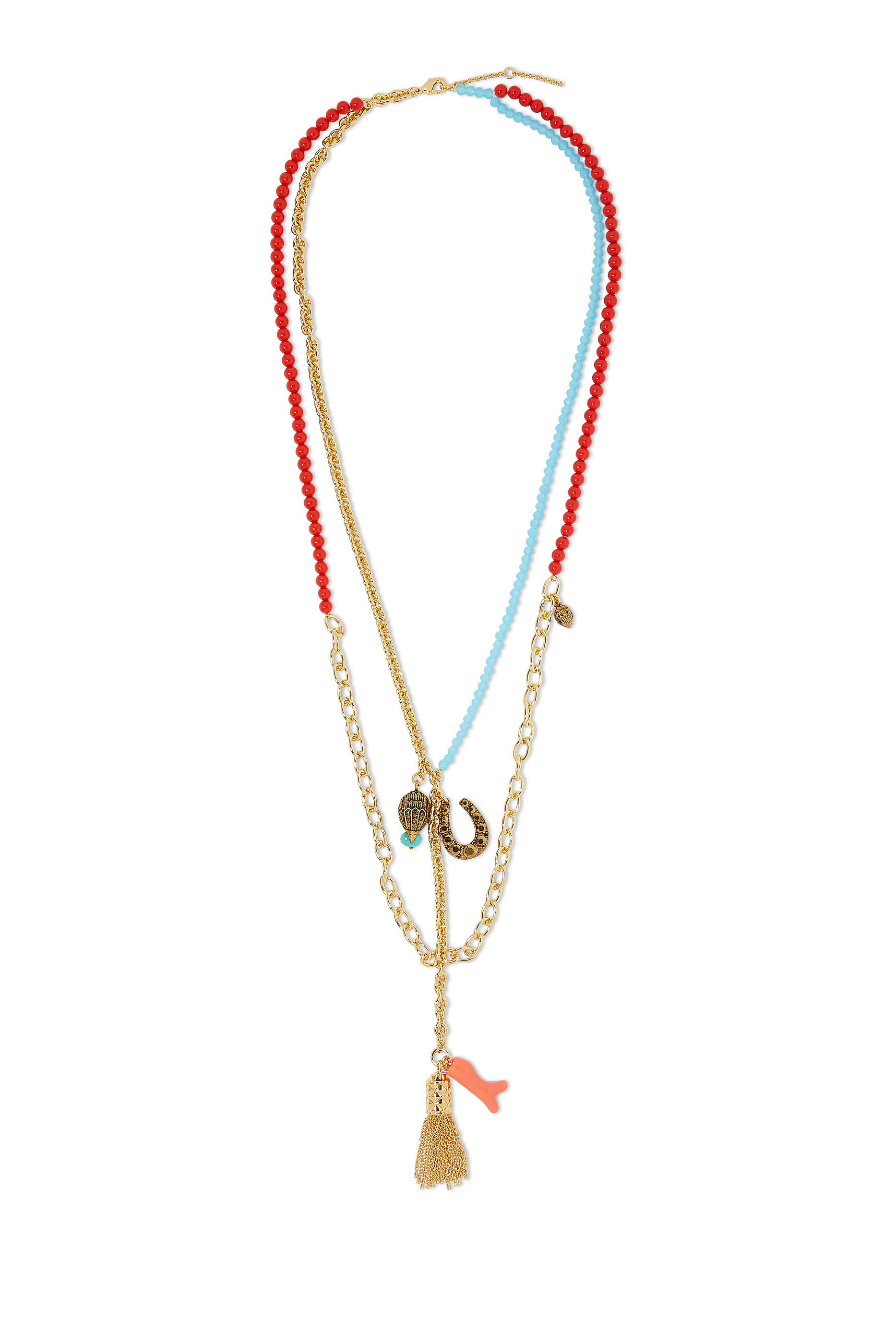 Long Pendant Charm Necklace