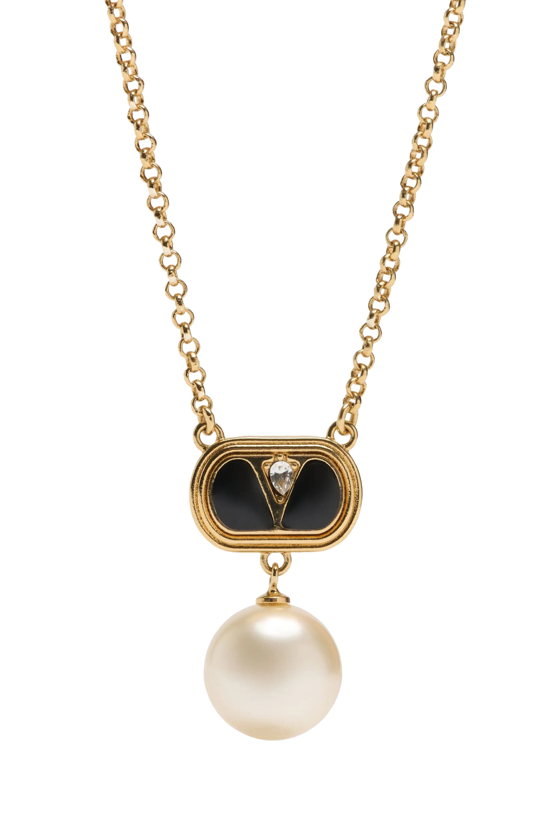  Ovalette Metal Necklace