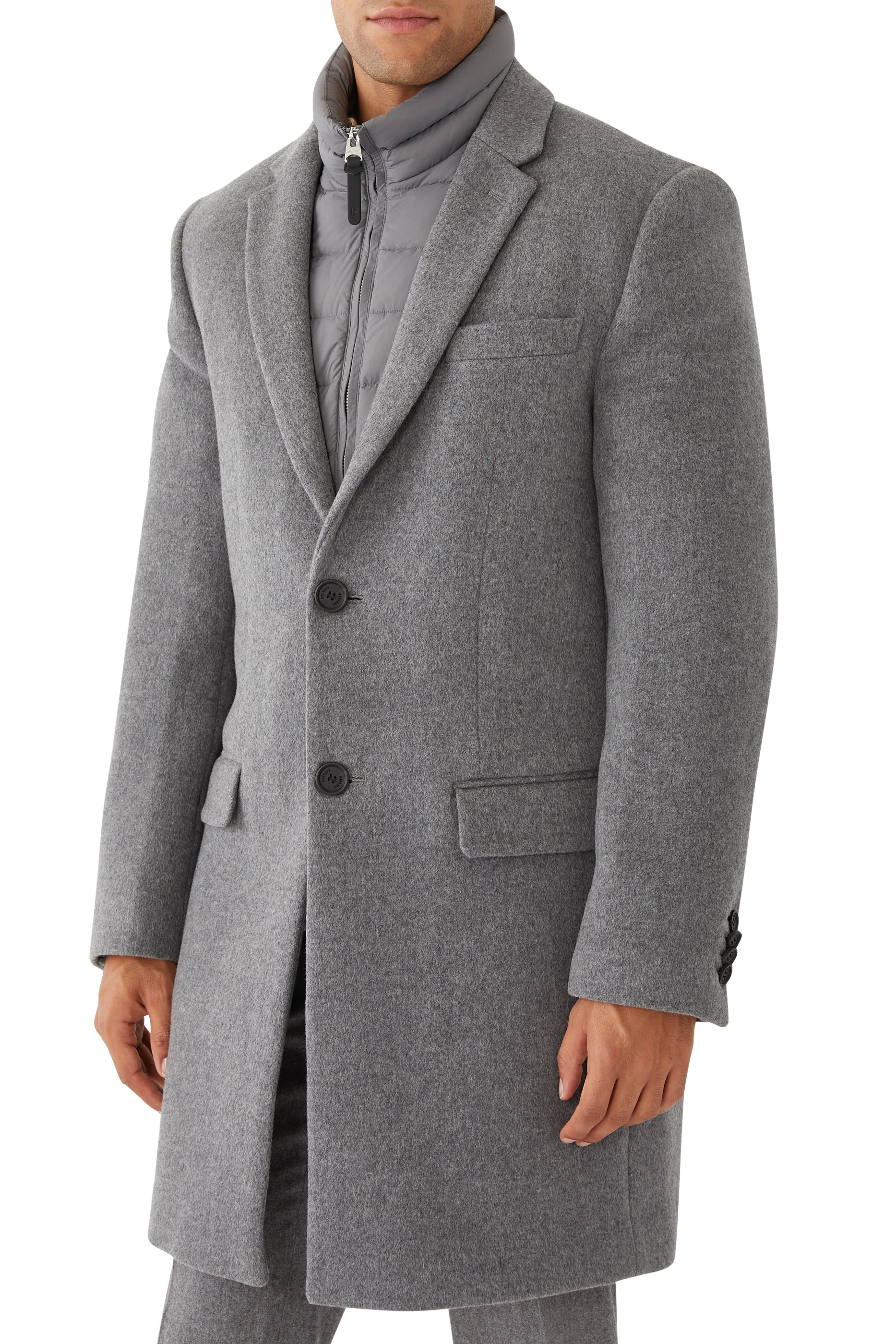 Skai-SLB, 3-in-1 Wool Coat with Removable Down Liner