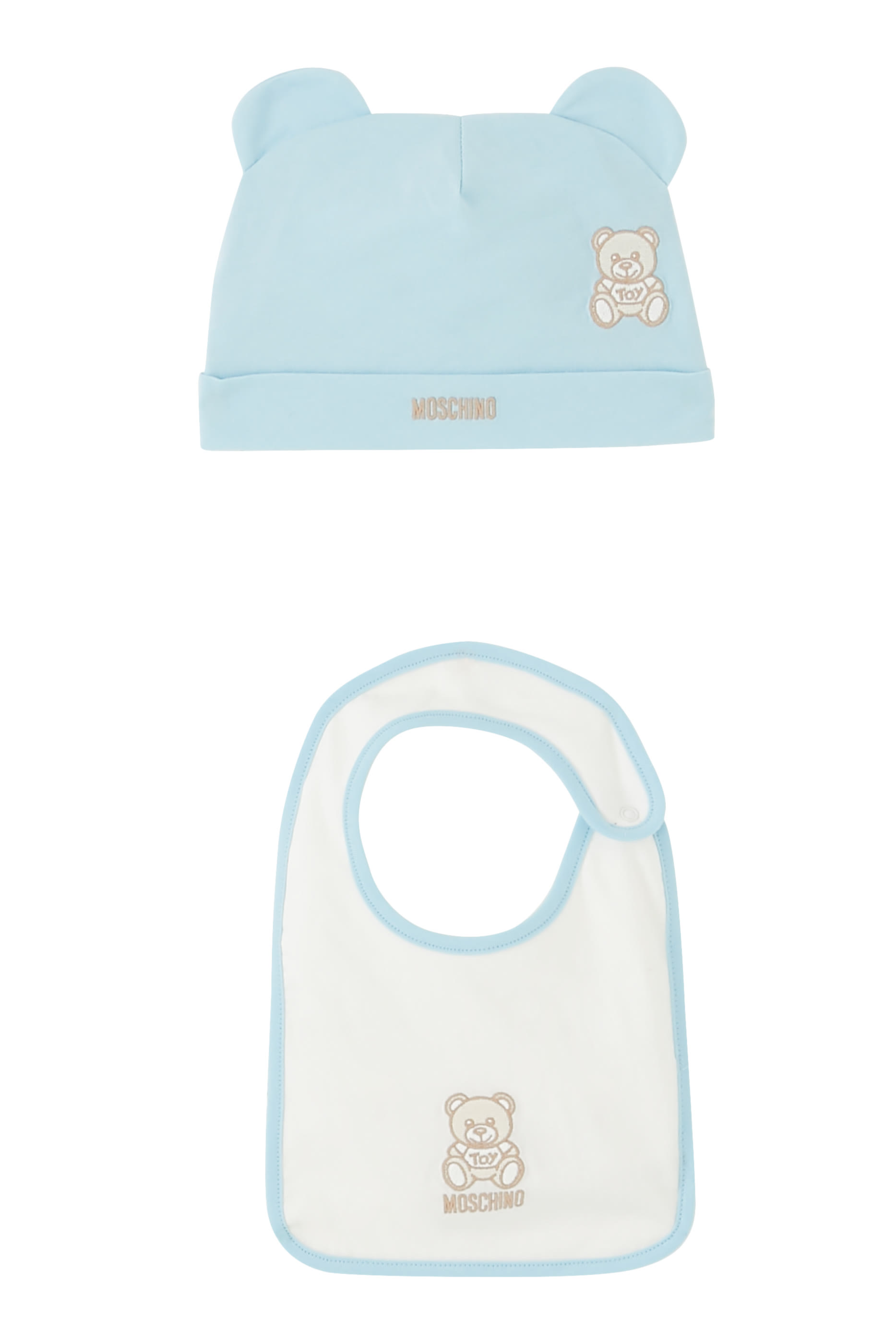 Kids Teddy Logo Hat & Bib Set