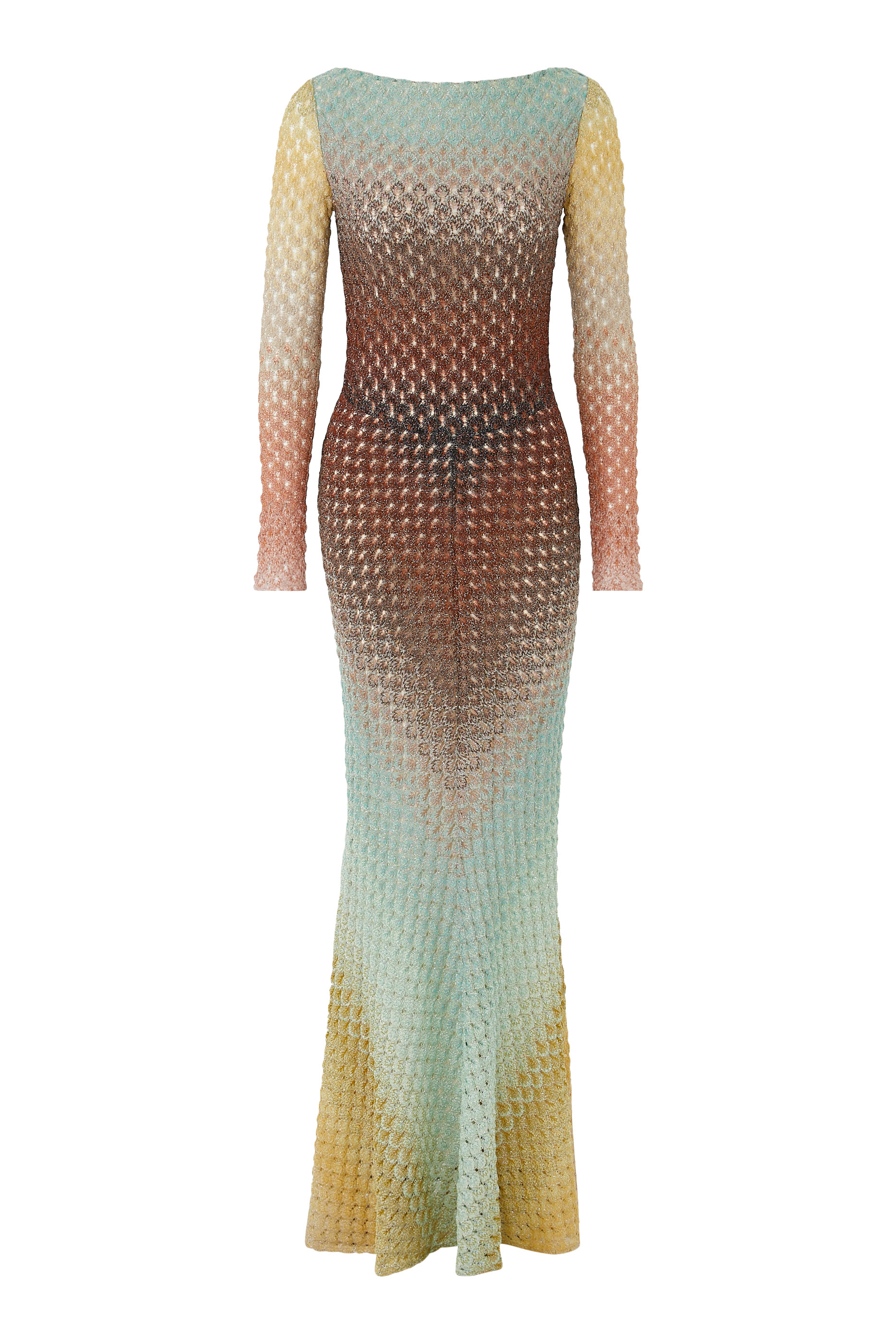 Ombre Degrade Lace Raschel Maxi Dress