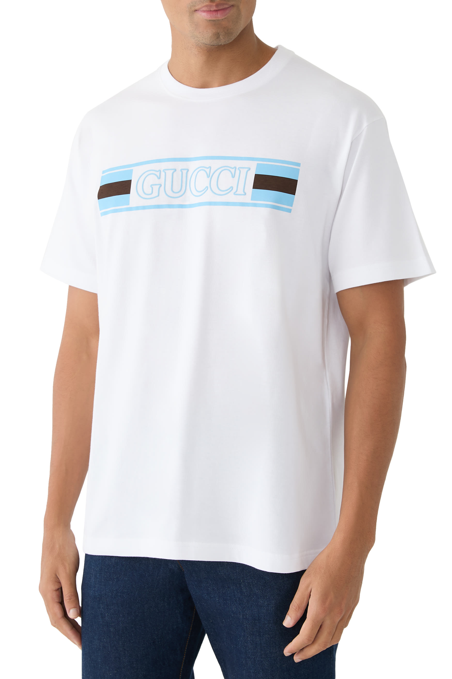 Logo Print Cotton Jersey T-Shirt