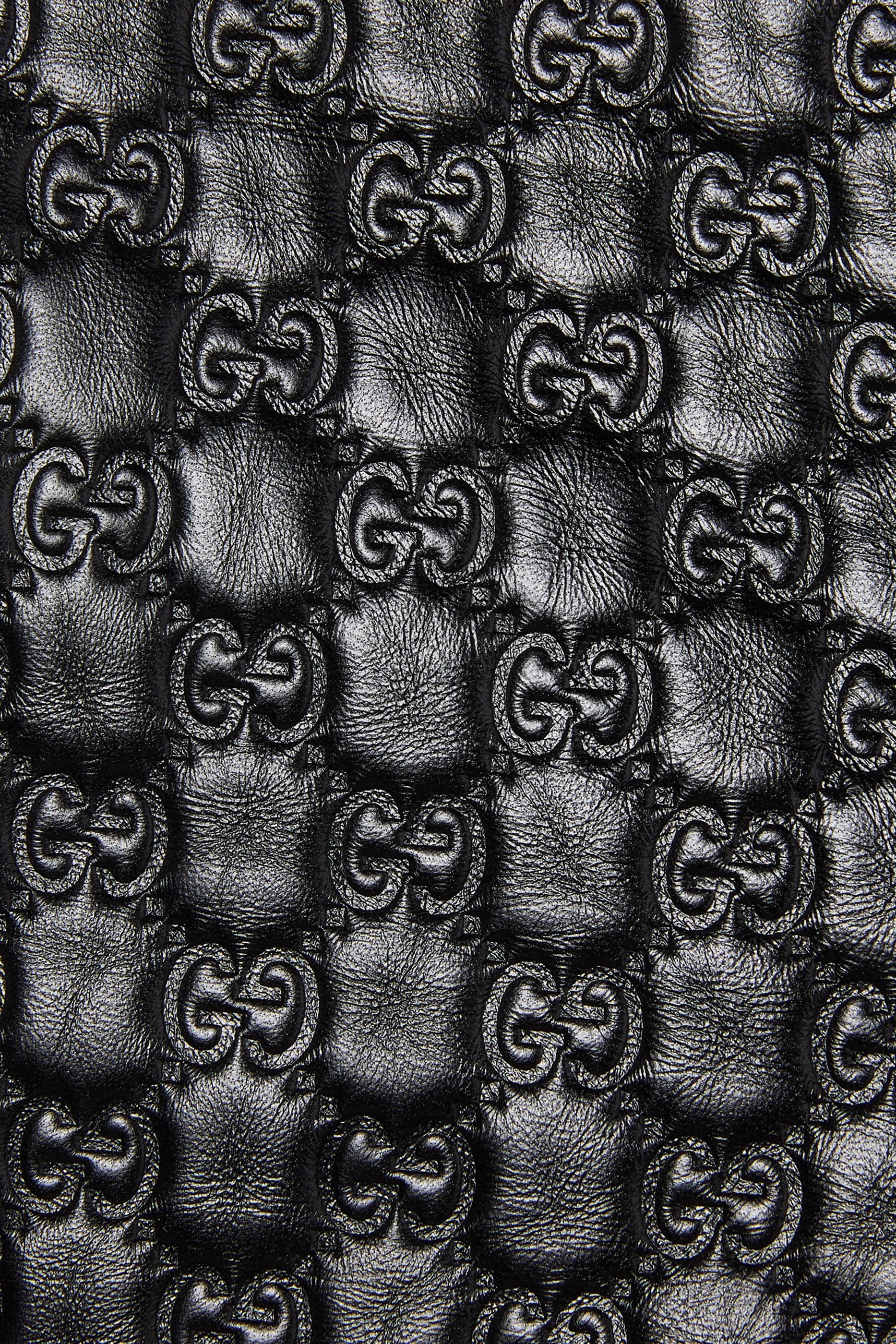  Embossed GG Leather Shorts