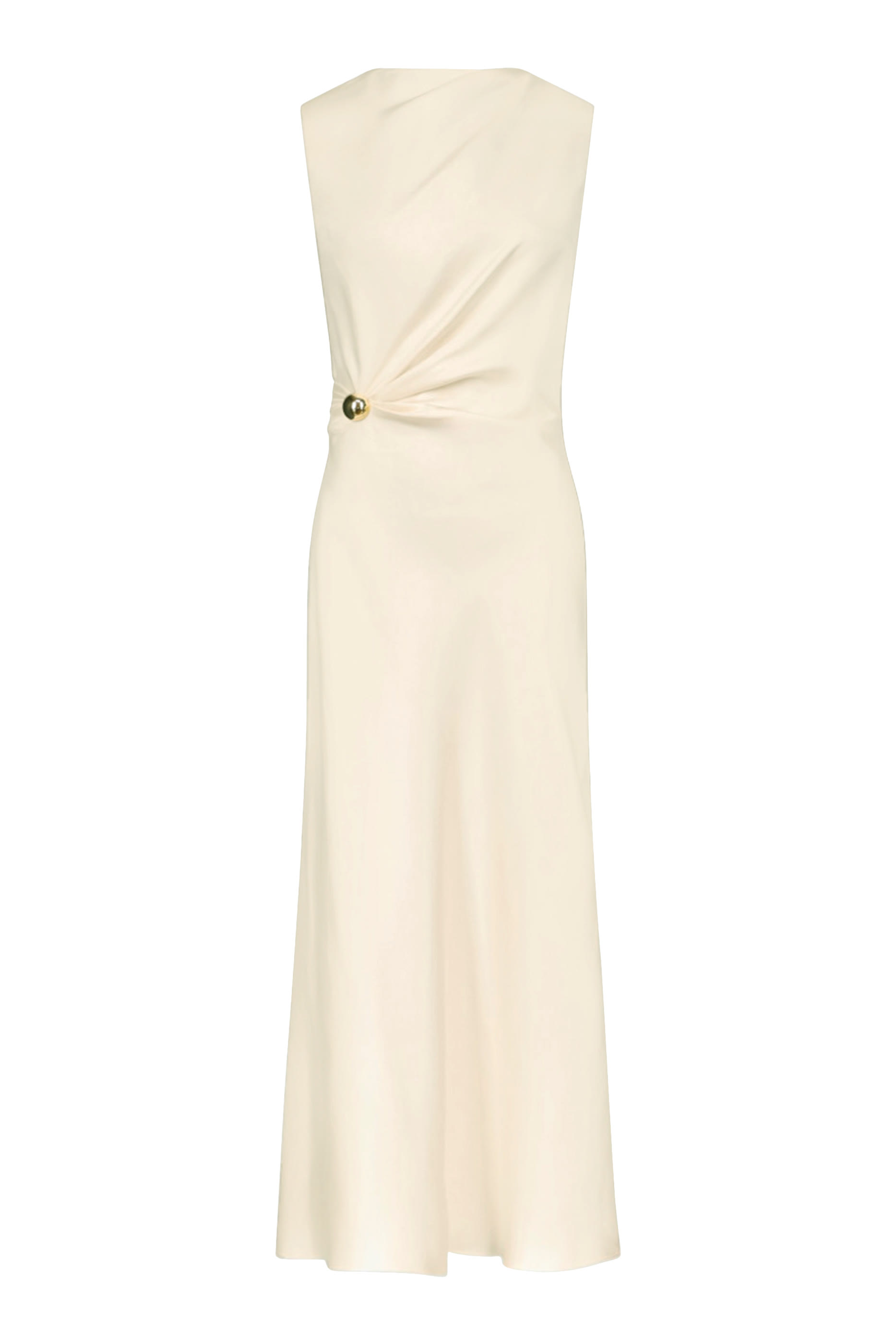 ROAN Draped Metal Ornament Dress 