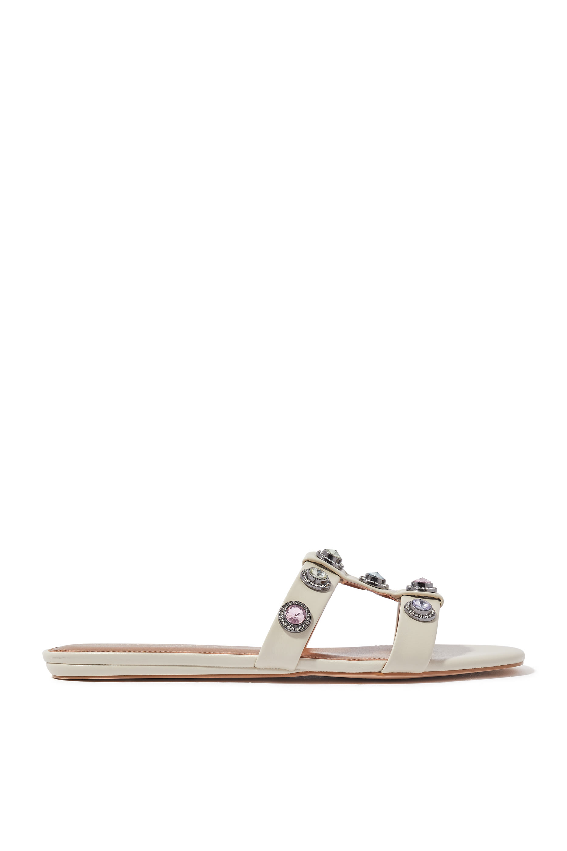 Octavia Leather Flat Sandals
