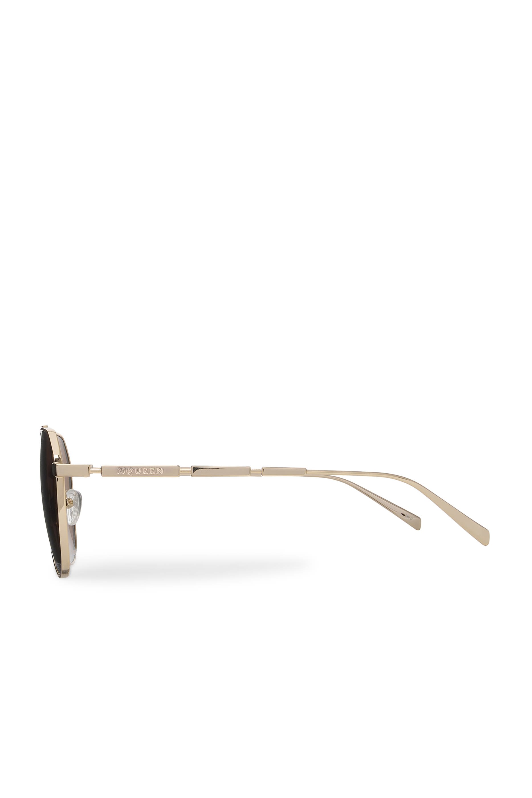 Metal Plaque Pilot Sunglasses