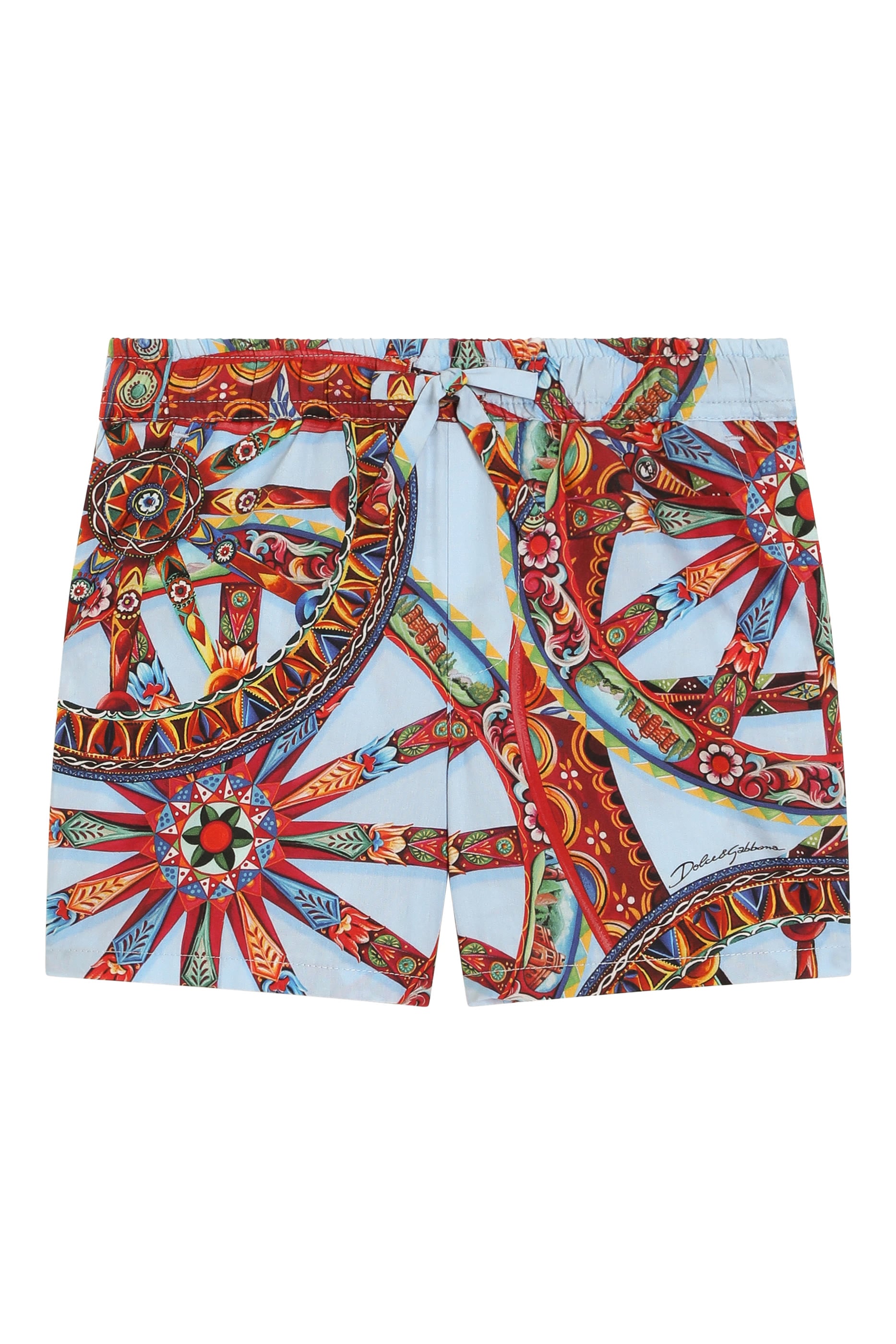 Kids Carretto-Print Bermuda Shorts