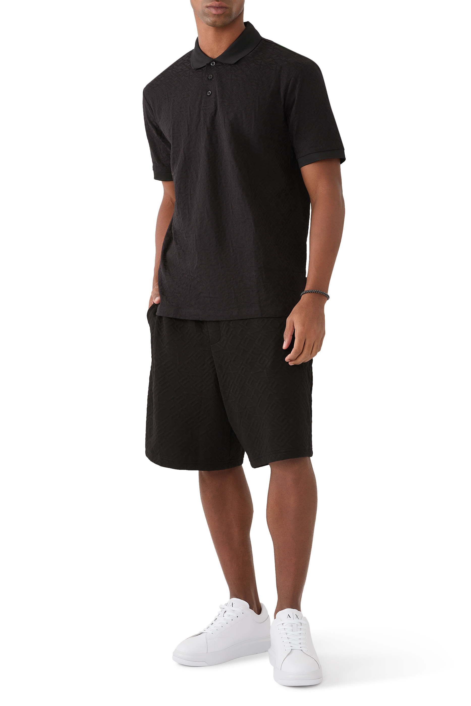 All Over Logo Lettering Shorts 