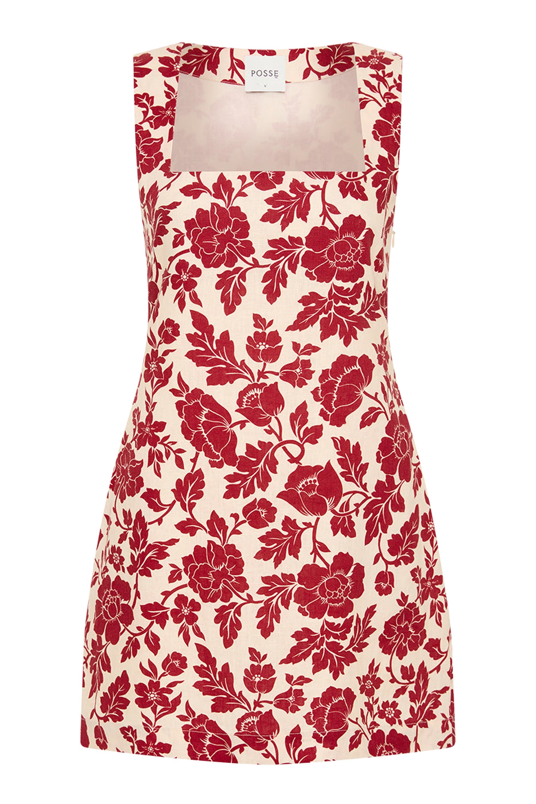 Alice Mini Dress in Scarlet Bloom