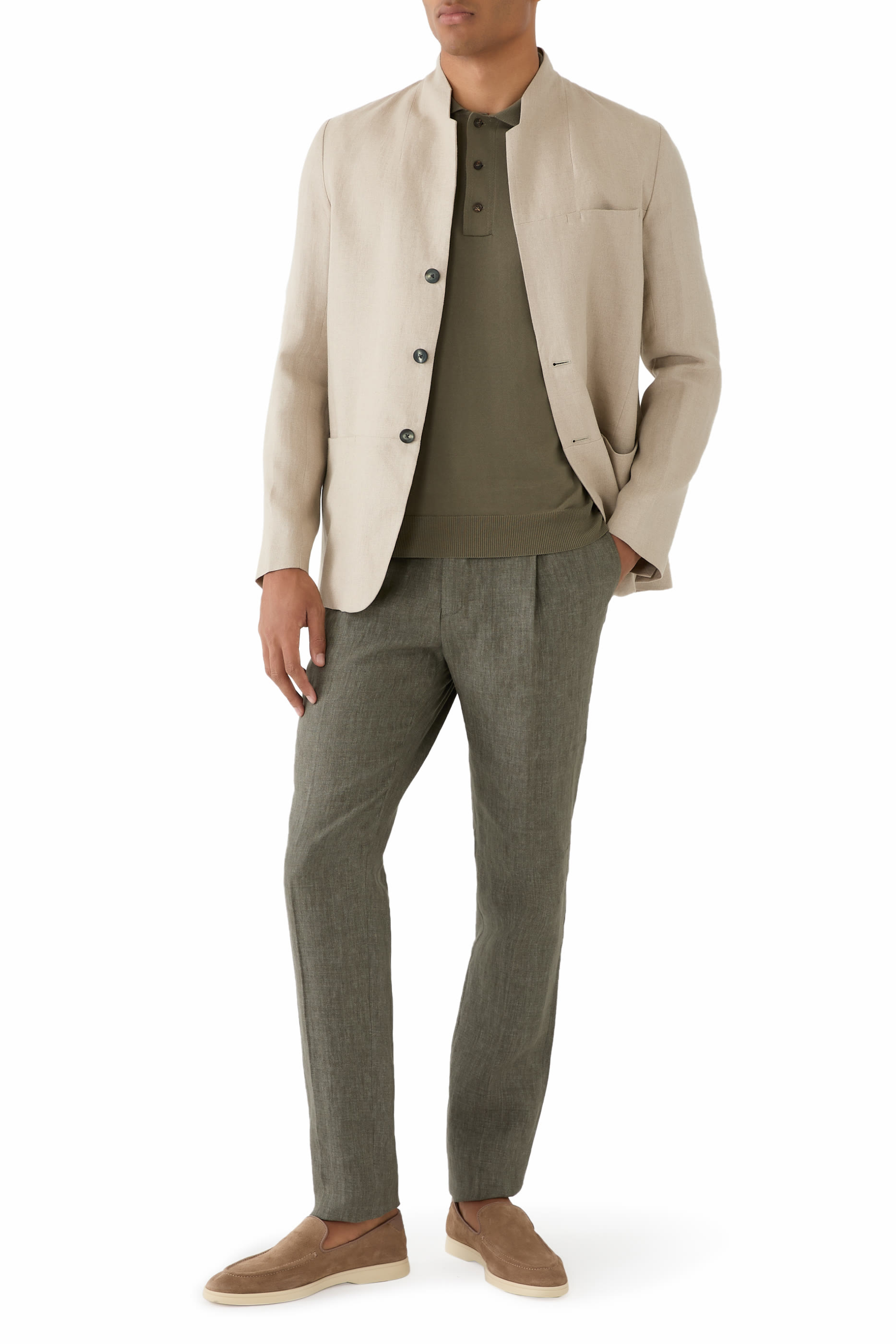 Incotex Tapered-Fit Wool Seersucker Pants