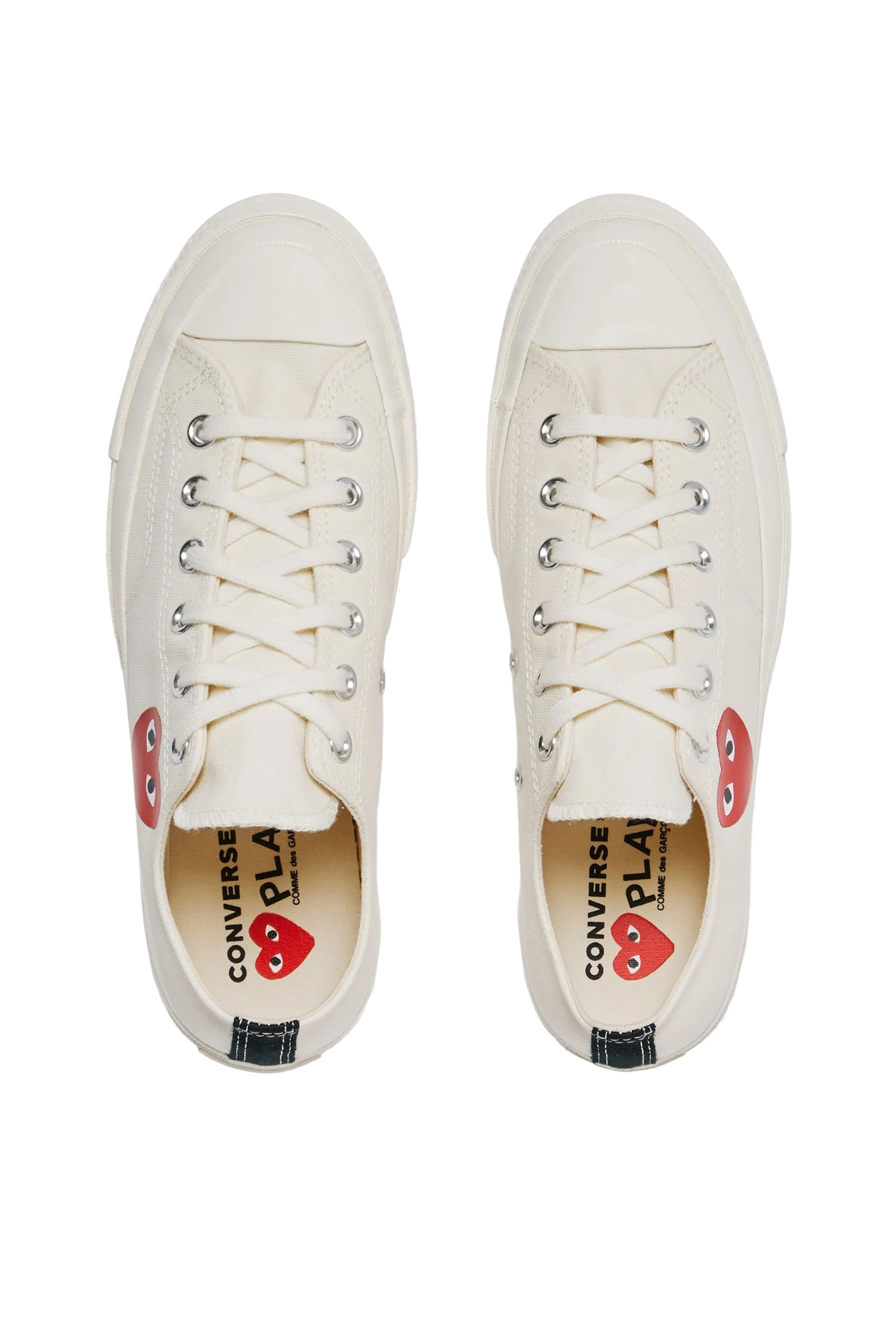 Converse Small Red Heart Low Top Sneakers