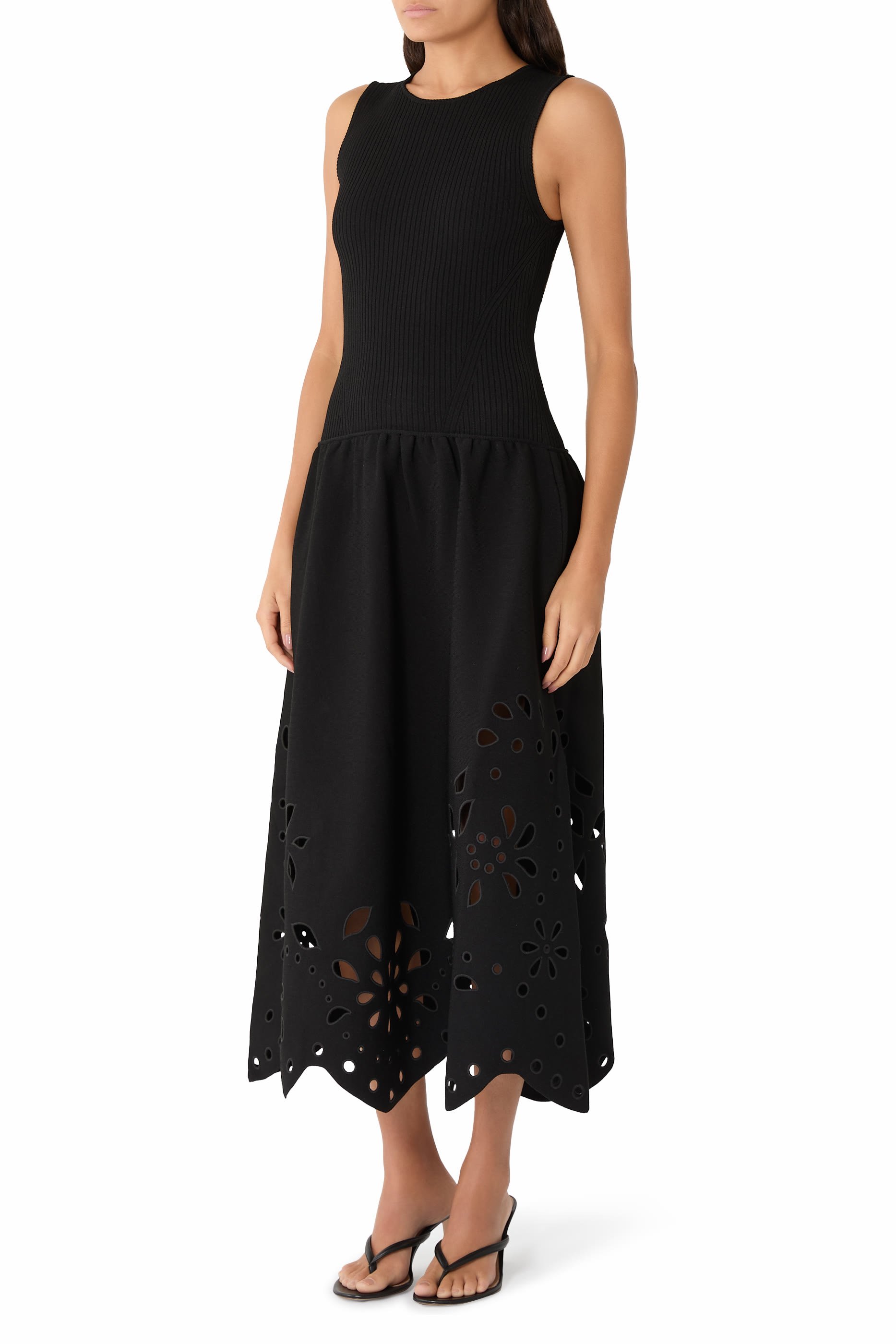  Rosaline Sleeveless Knit Midi Dress 