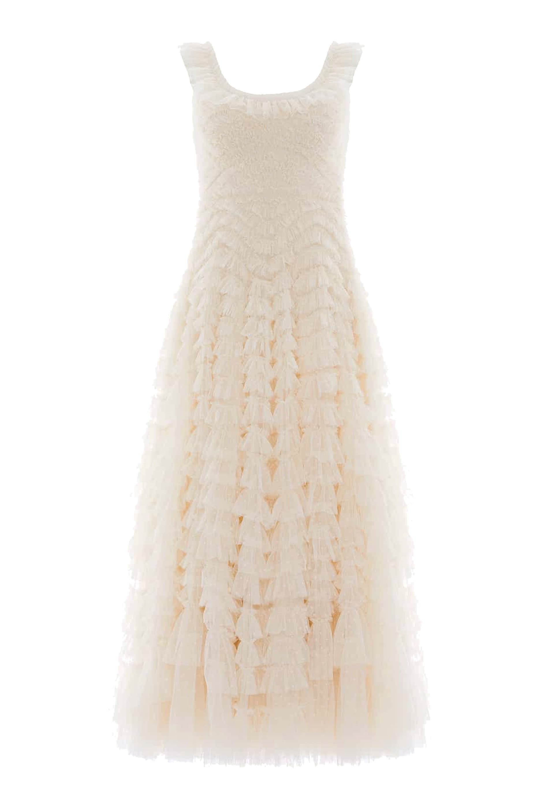 Hattie Scoop Neck Ankle Gown