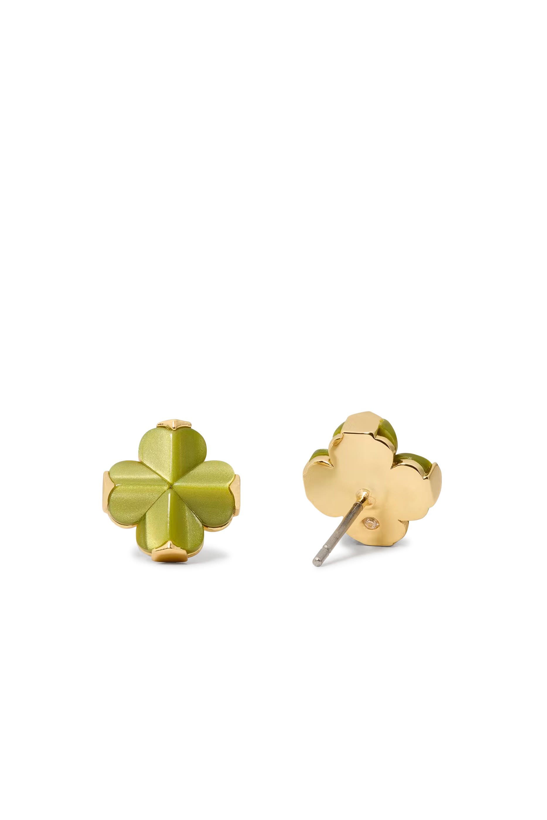 Spade Flower Studs, Acetate & Titanium Posts