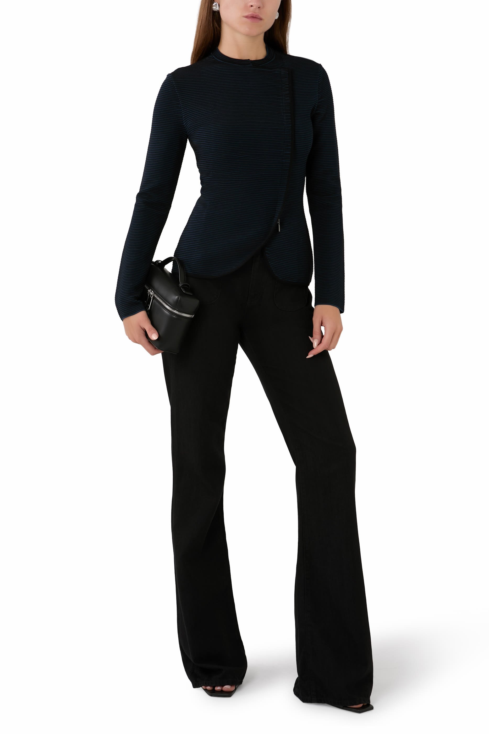 ASV Ottoman Fabric Jacket with Off-Centre Closure