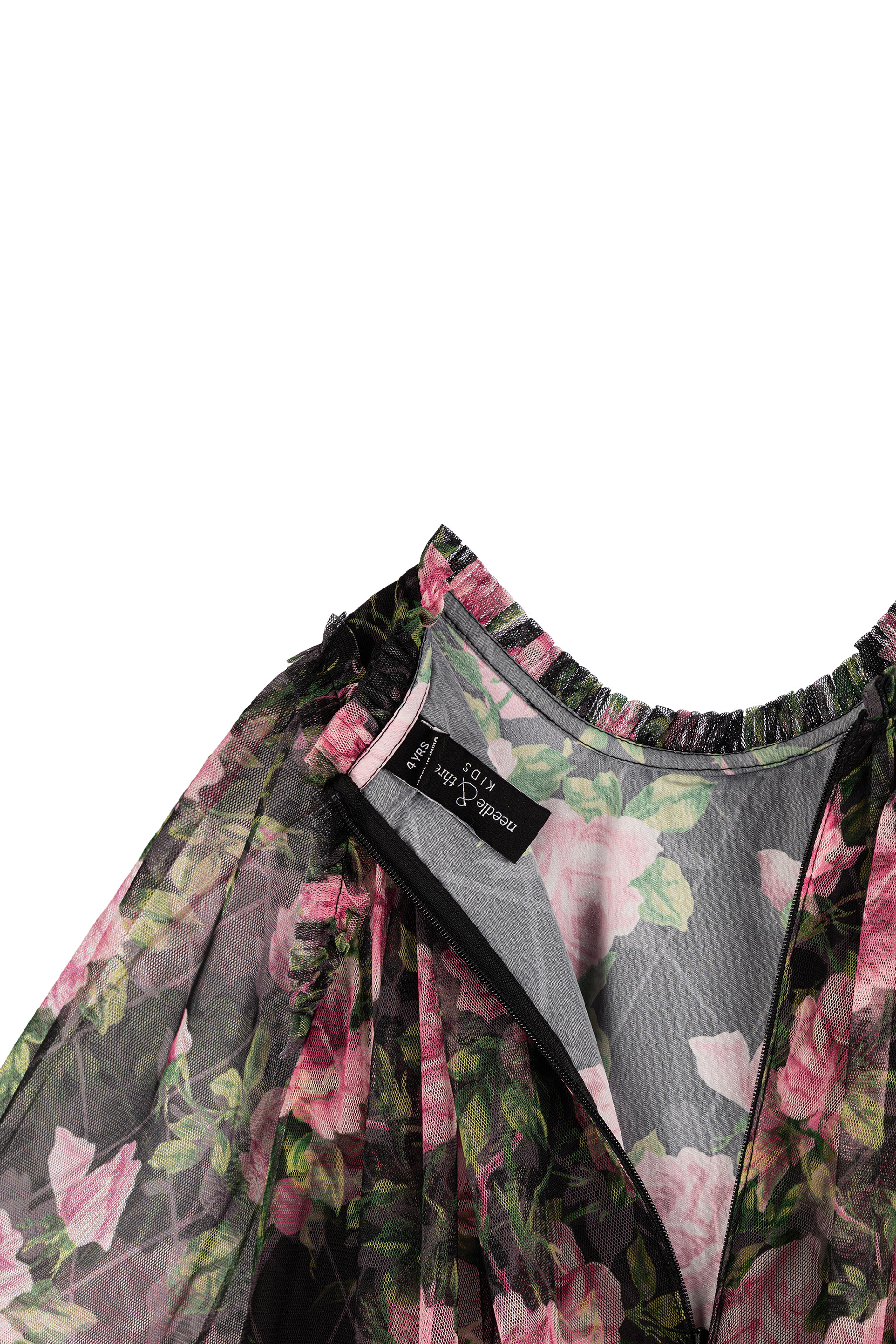 Kids Rose Vine Long Sleeve Dress